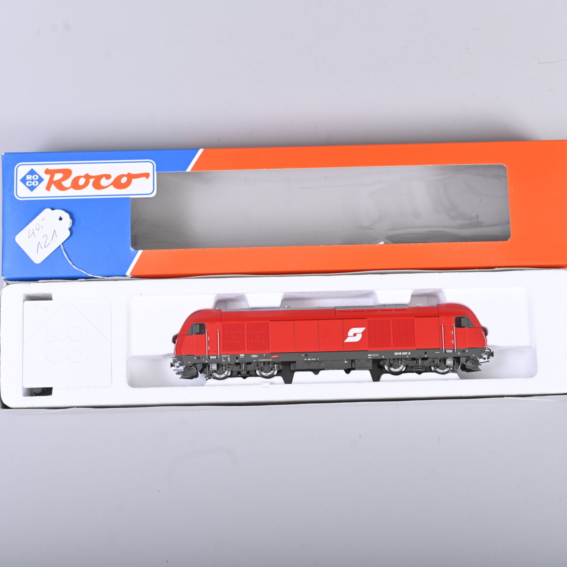 ROCO Diesellokomotive, Spur H0, Nr. 63400, ÖBB 2016 007-3, sehr gut erhalten, im OK