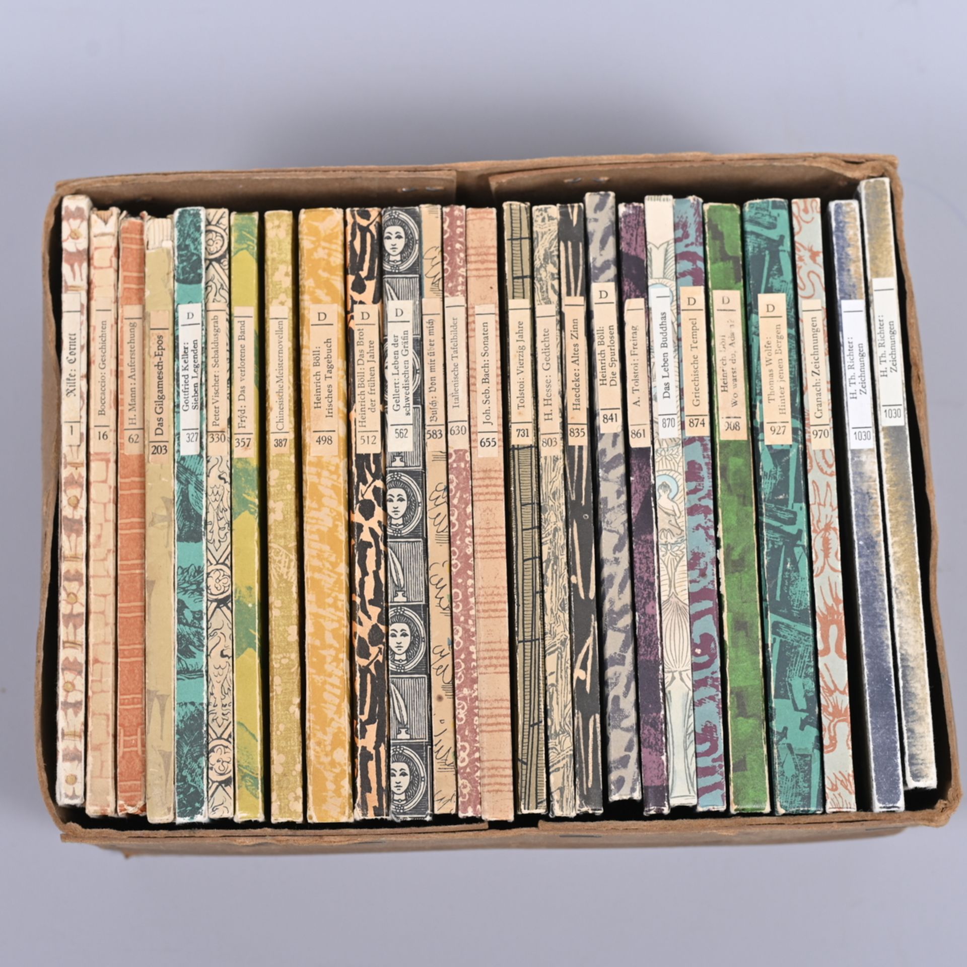 " Insel-Bücherei" 26 Bände, Band 1 Rilke 1940, 16, 62, 203, 327, 330, 357, 387, 498, 512, 562,