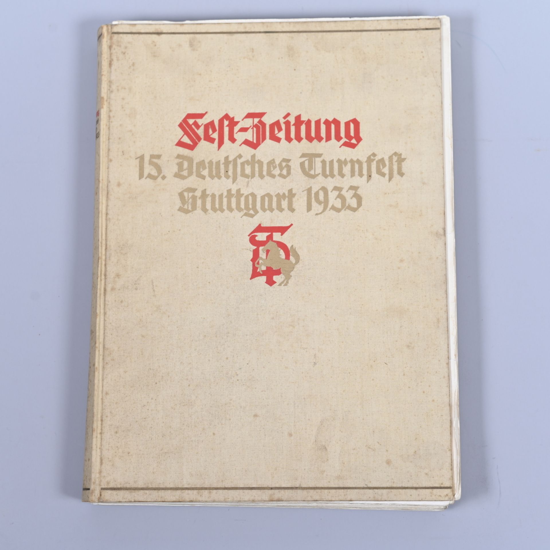 Festzeitung zum 15. Deutschen Turnfest, Stuttgart 1933, mit Beiheft "Blätter der Erinnerung", 14