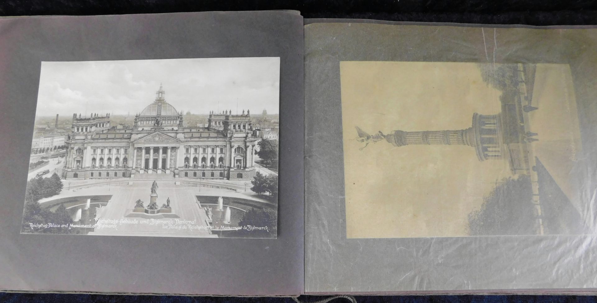 Album von Berlin, Charlottenburg u. Potsdam, um 1900, mit Fotokarten herausragender Bauwerke, 28 - Bild 2 aus 3