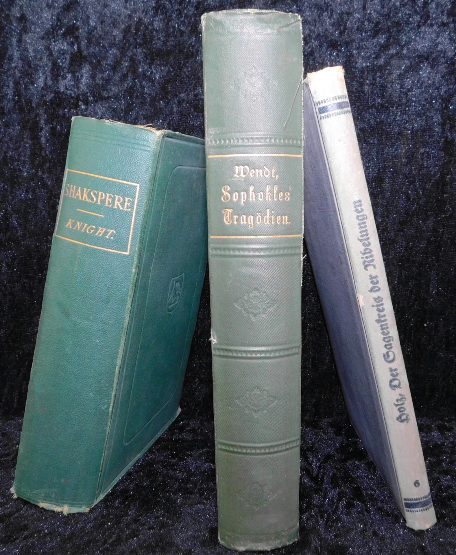 Konvolut 3 Bücher, Shakespear 1868, G. Holz 1914, Sophokles Tragödien v. B.Wendt 1884 - Bild 2 aus 3