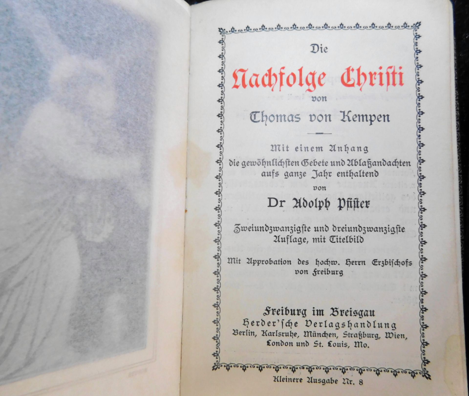 3 Gebetbücher, Nachf. Christi, 1912, Gebet u. gesangbuch Erzbistum Köln, 1935, Kath. Gebetbuch - Bild 2 aus 7