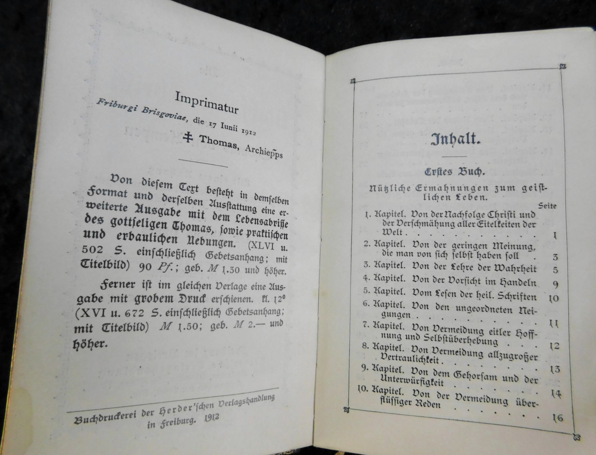 3 Gebetbücher, Nachf. Christi, 1912, Gebet u. gesangbuch Erzbistum Köln, 1935, Kath. Gebetbuch - Bild 3 aus 7