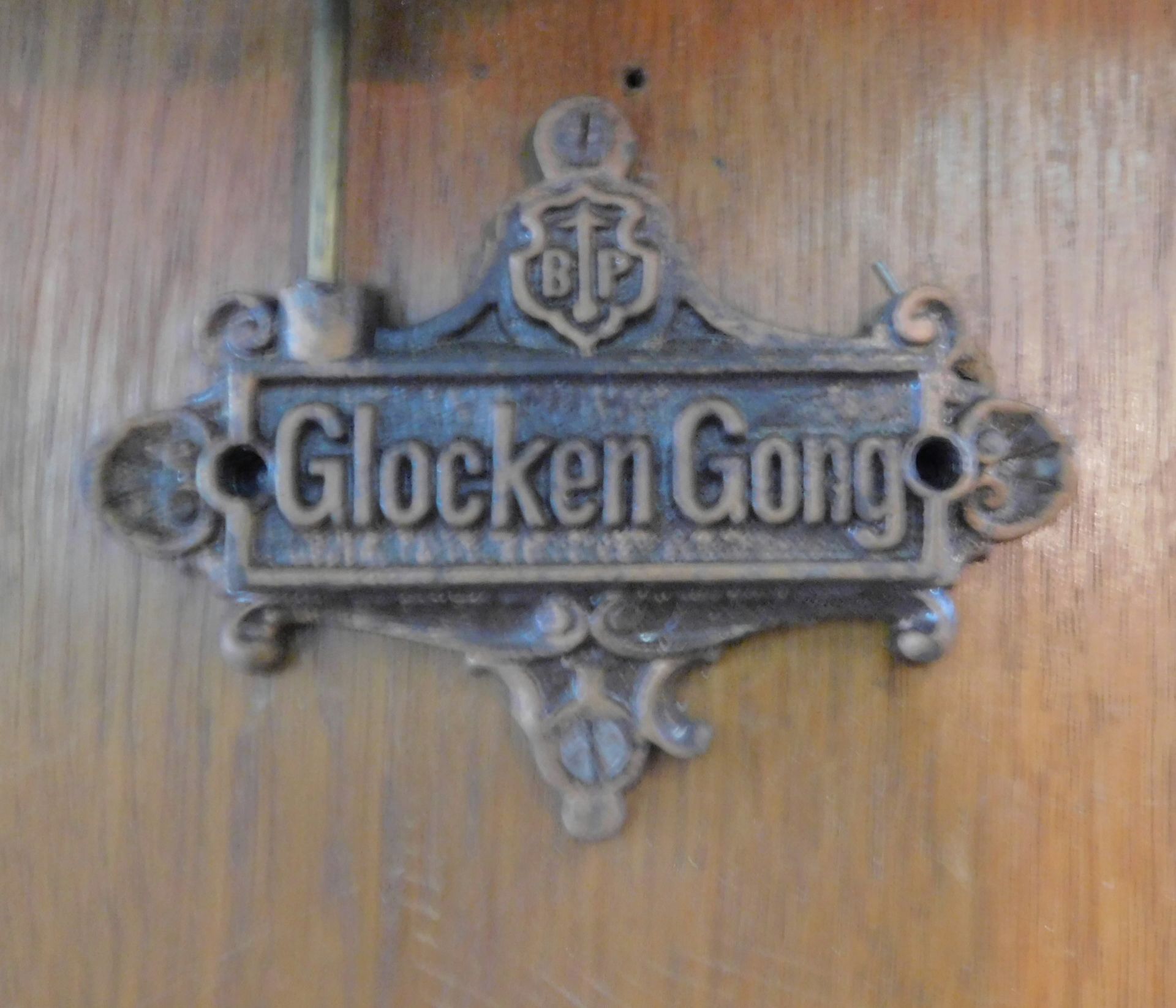 Großer Regulator, Eiche, Jugendstil um 1900, Glockengong, Uhrwerk punziert B.P. Patent und numm - Image 7 of 7