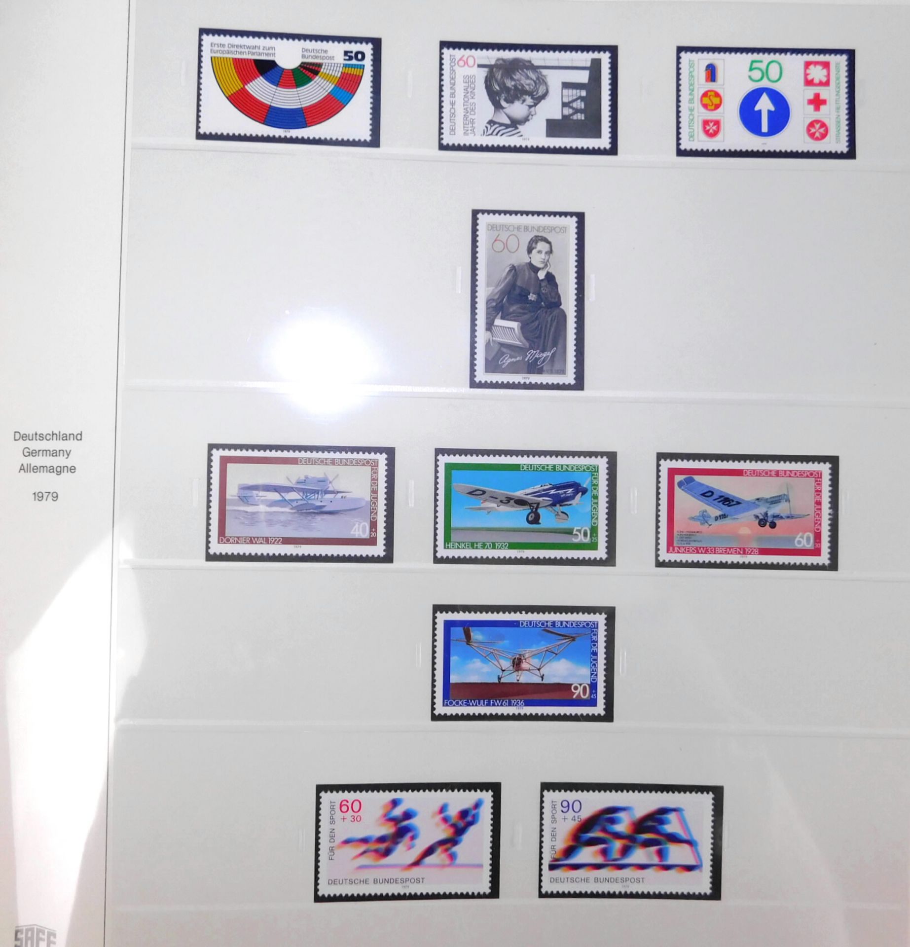 3 Briefmarken Safe- Alben, Deutschland, Nr. 13: 1955-69, Nr.213: 1970-76, Nr.2213: 1980-82,< - Bild 3 aus 4