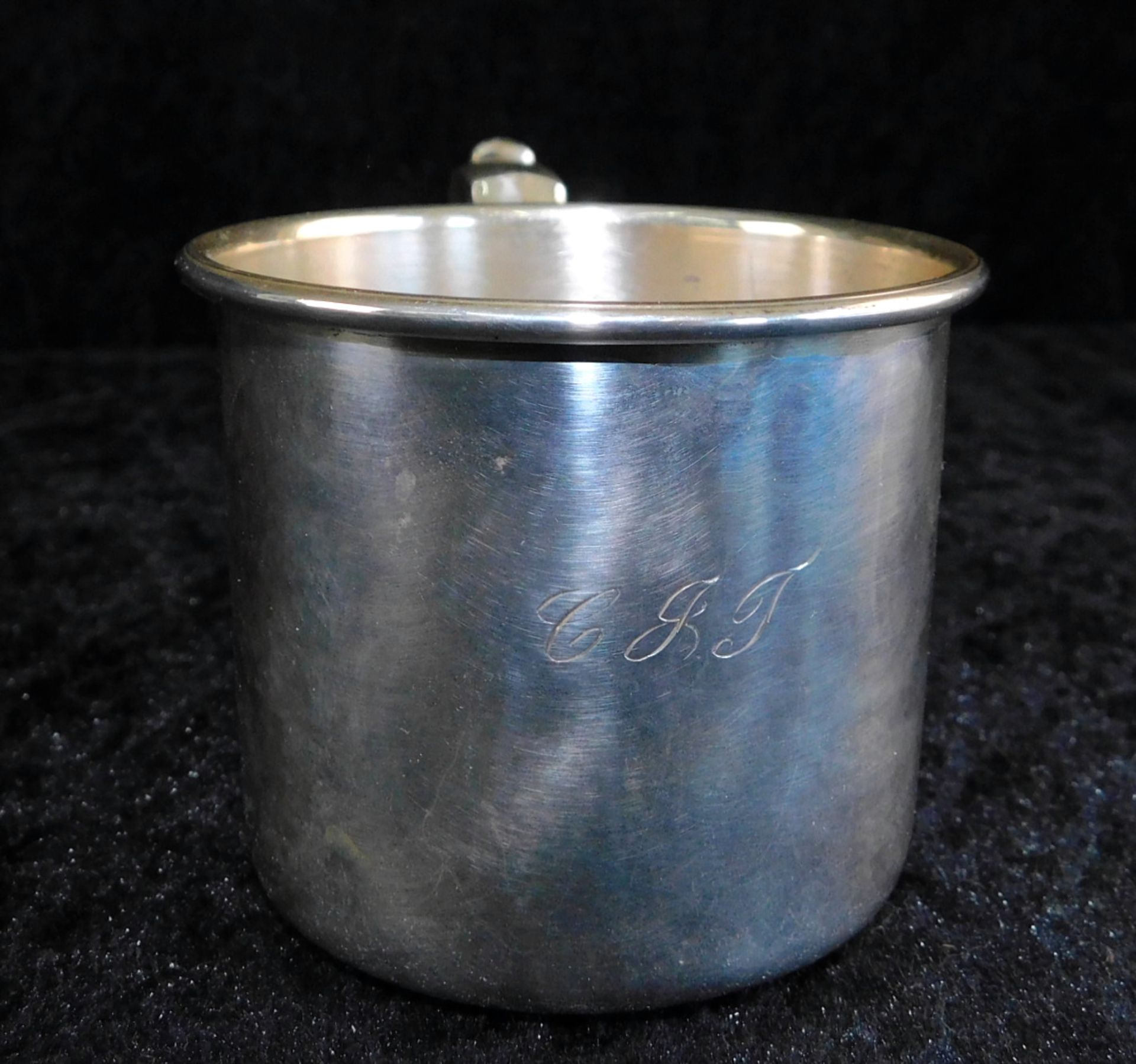 Tasse, Sterling Silber 925, gepunzt H.Gray co. inc., Nr 6409, Gewicht 68 g, Höhe 6 cm, Ø 7 cm, - Bild 5 aus 5