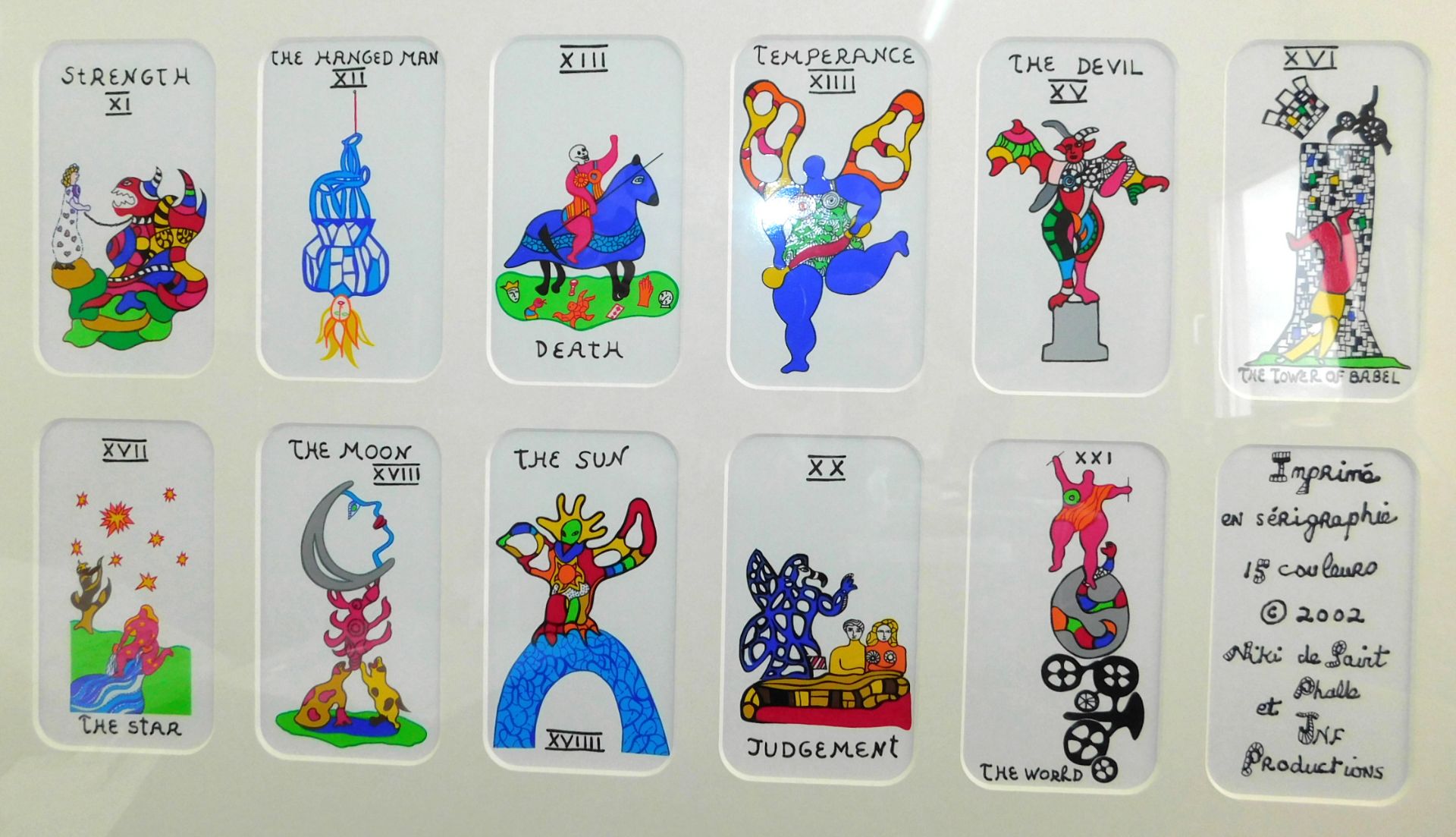 Niki de Saint Phalle, *1930-2002, "Tarot Cards", Farbserigraphie, JNF Production 2002 - Image 3 of 4