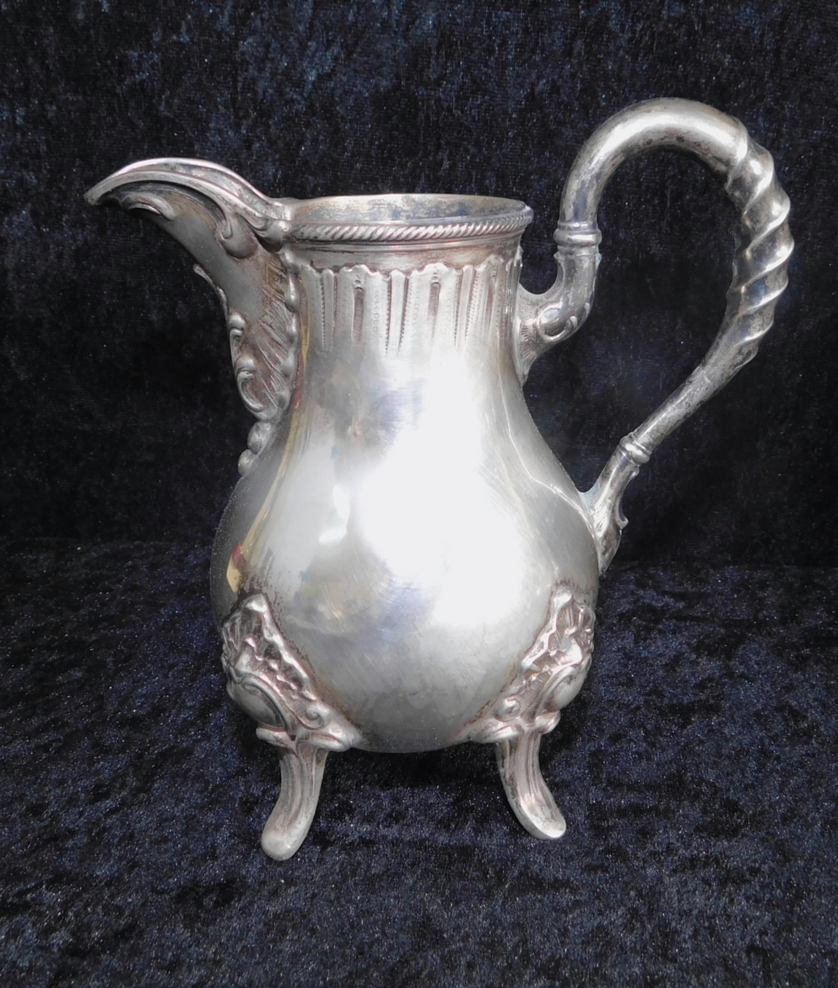 Silberset, Kernstück, deutsch um 1880, 800 Silber, Pegasus, 1.336g - Image 3 of 5