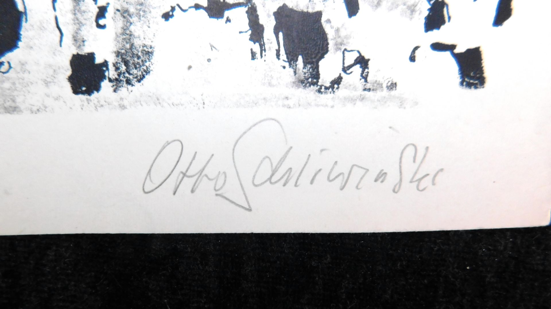 Otto Schliwinski, *1928, u.li. bez. "Menschen-Runde" Originalsiebdruck num. 7/50, signiert - Image 3 of 4