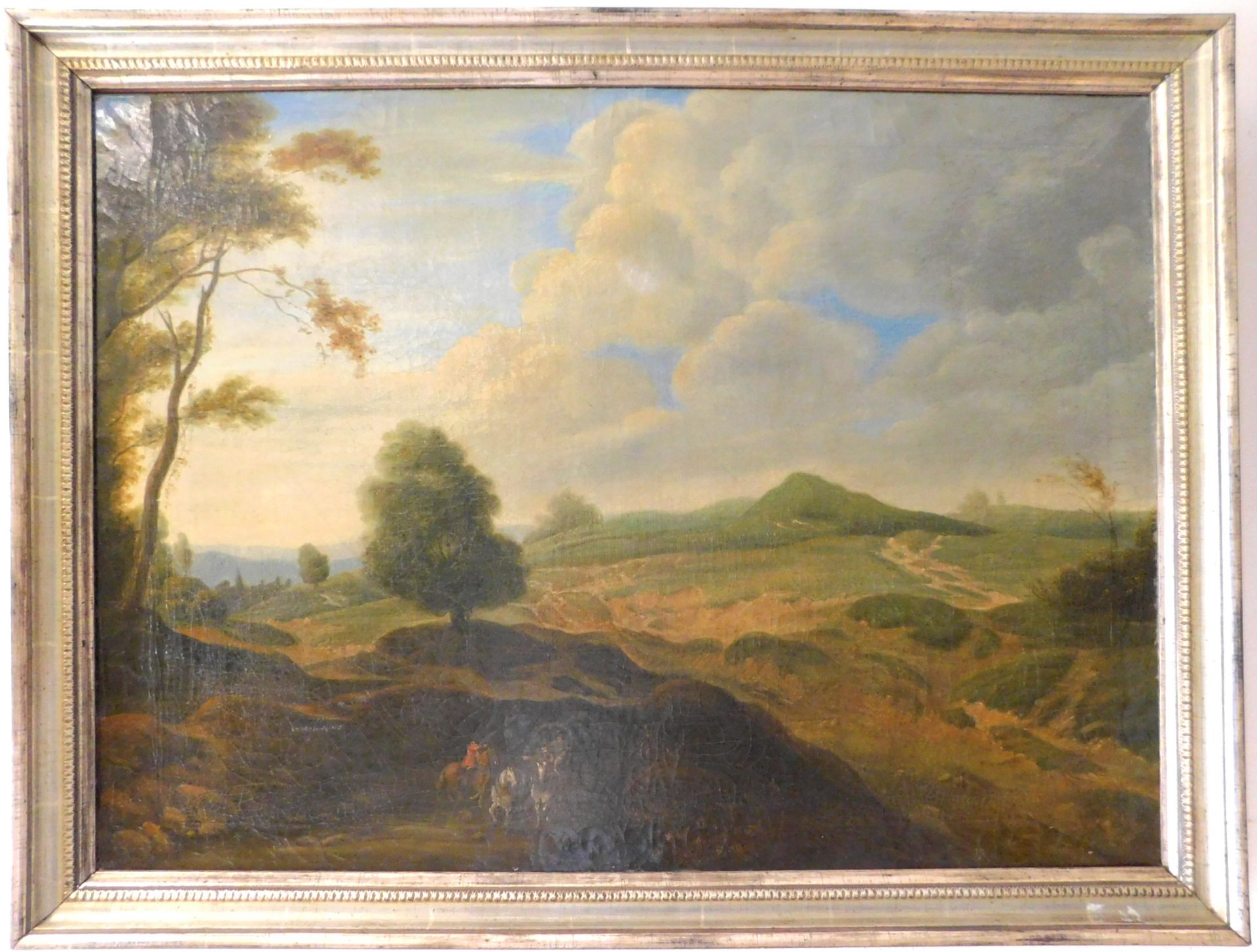 Lodewyck de Vadder *1605-1655, "Landschaft mit Reisenden" 1.H.17.Jh., Öl auf Leinw., 57 x 77 cm, m.R