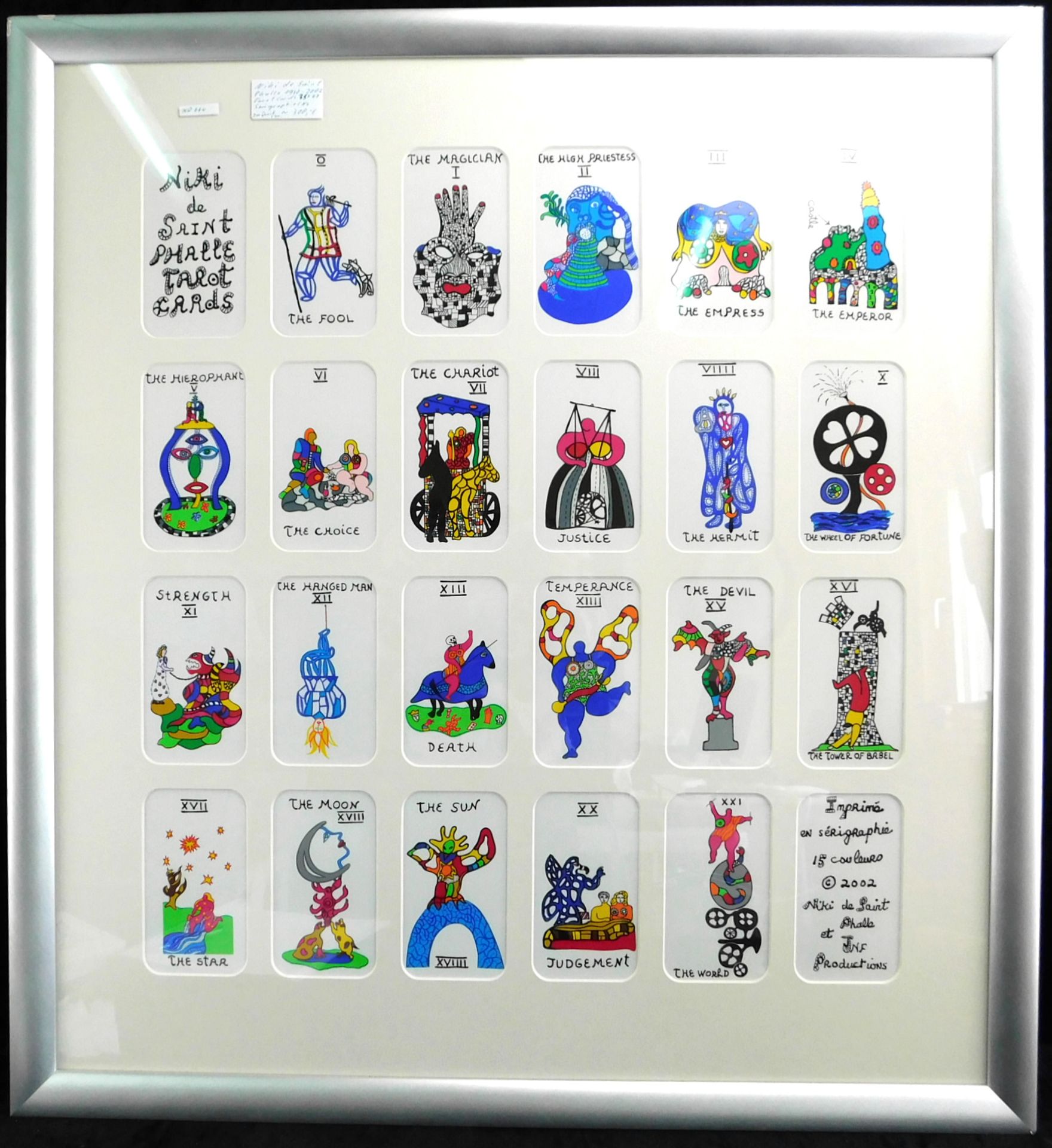Niki de Saint Phalle, *1930-2002, "Tarot Cards", Farbserigraphie, JNF Production 2002