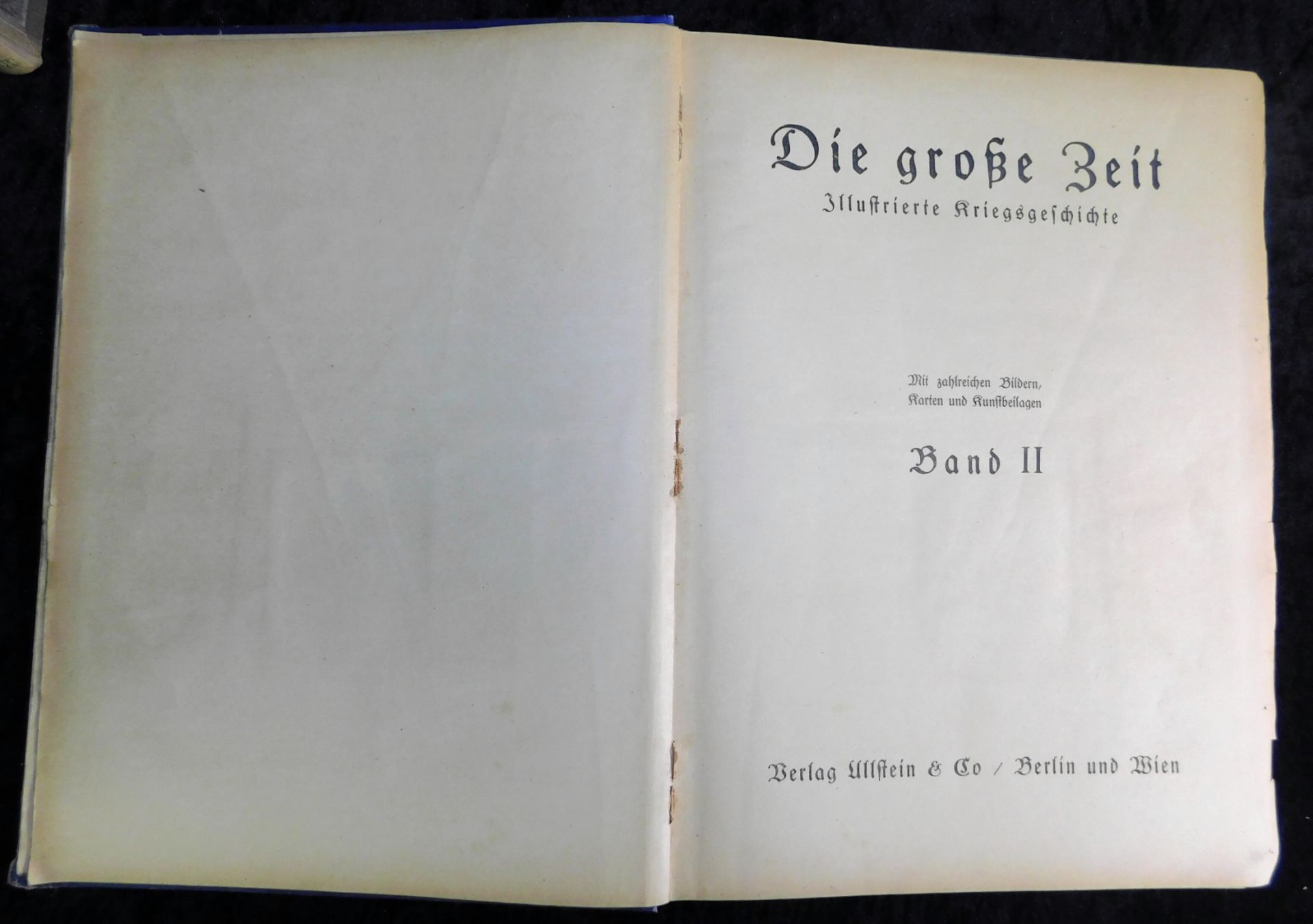 Die große Zeit - Illustrierte Kriegsgeschichte, 2 Bände, Ullstein & Co, 1915 u.1920 - Image 2 of 6