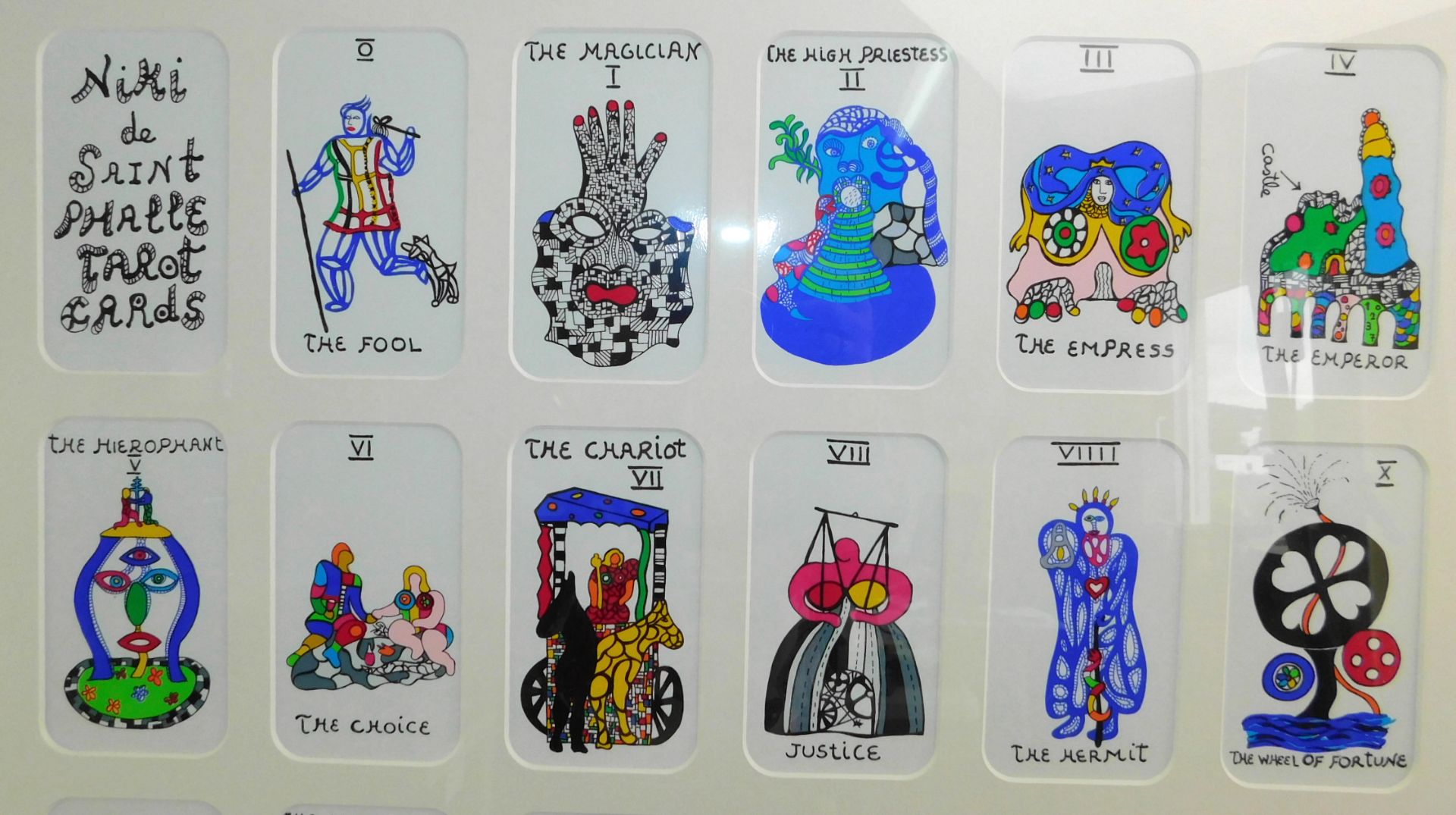 Niki de Saint Phalle, *1930-2002, "Tarot Cards", Farbserigraphie, JNF Production 2002 - Image 2 of 4