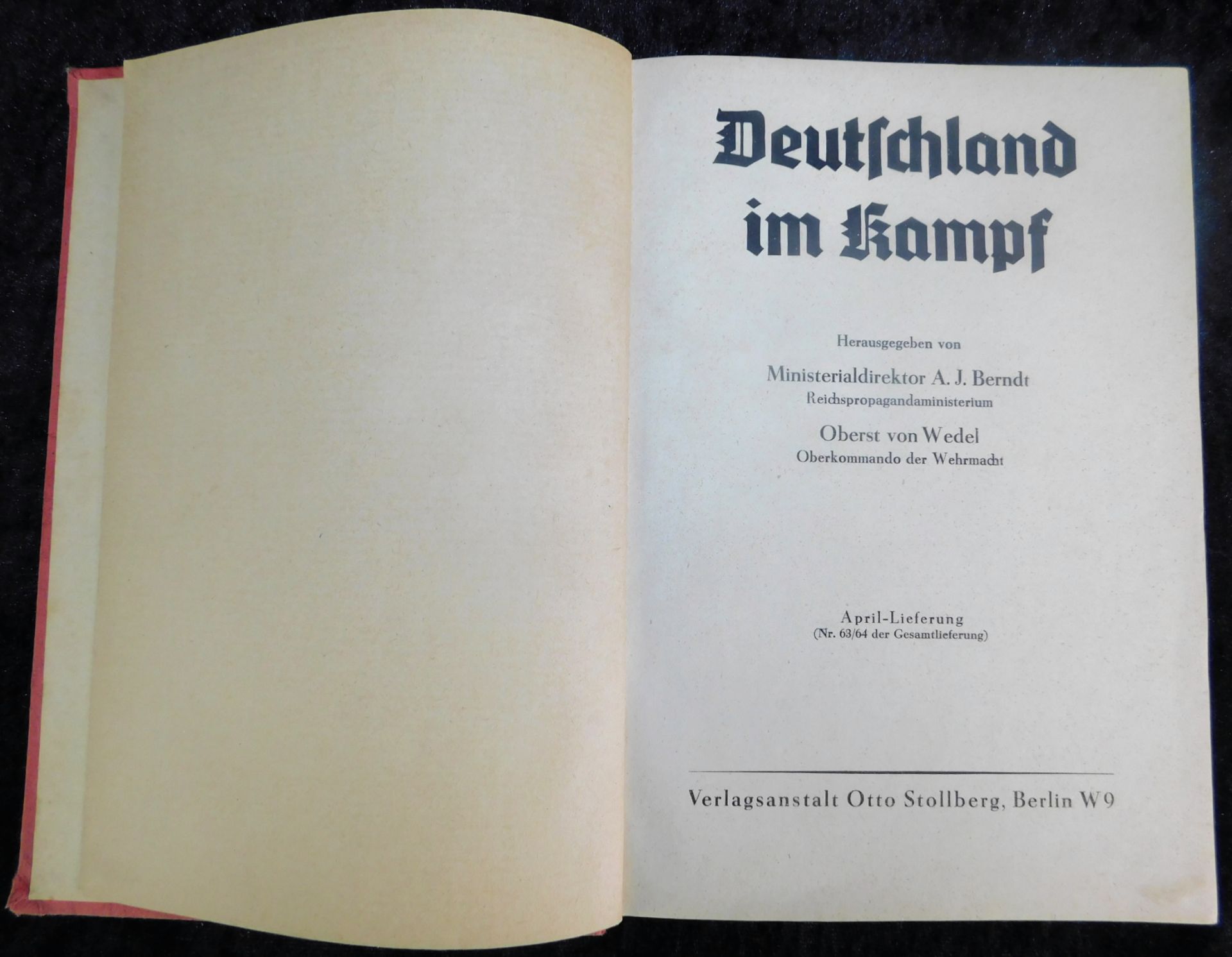 Deutschland im Kampf, A.J. Berndt, Verlag Otto Stollberg, Berlin, 1942 - Image 2 of 2