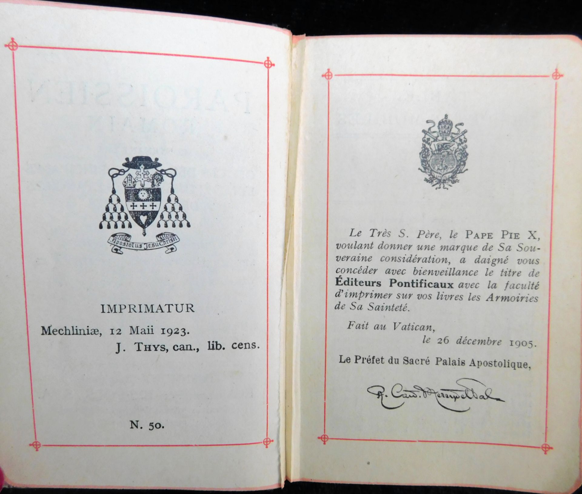 2 Gebetbücher in französischer Sprache, Belgien, 1878 und 1923 - Image 3 of 5