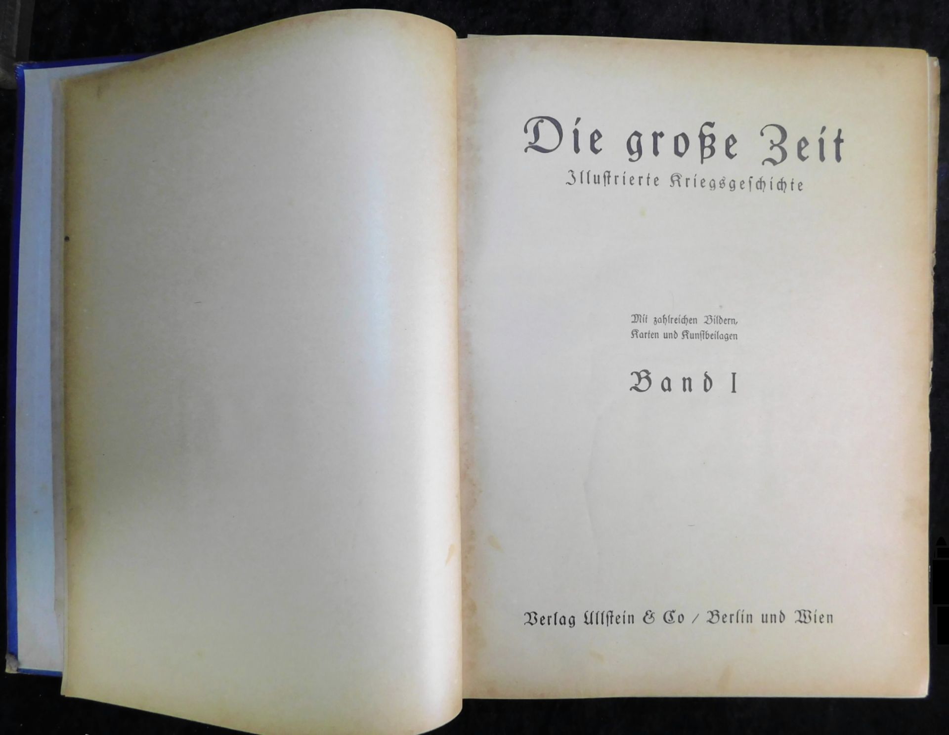 Die große Zeit - Illustrierte Kriegsgeschichte, 2 Bände, Ullstein & Co, 1915 u.1920 - Image 4 of 6