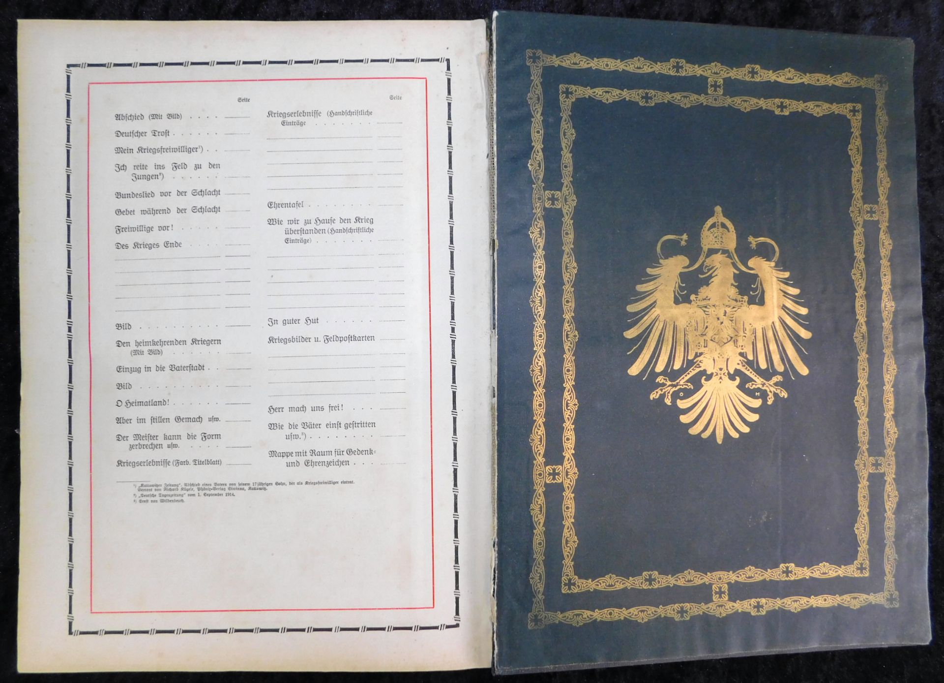 Großes Ehrenbuch 1914, Familienstammbuch, Verlag Joh.E.Hubens, Diessen/München - Image 7 of 7