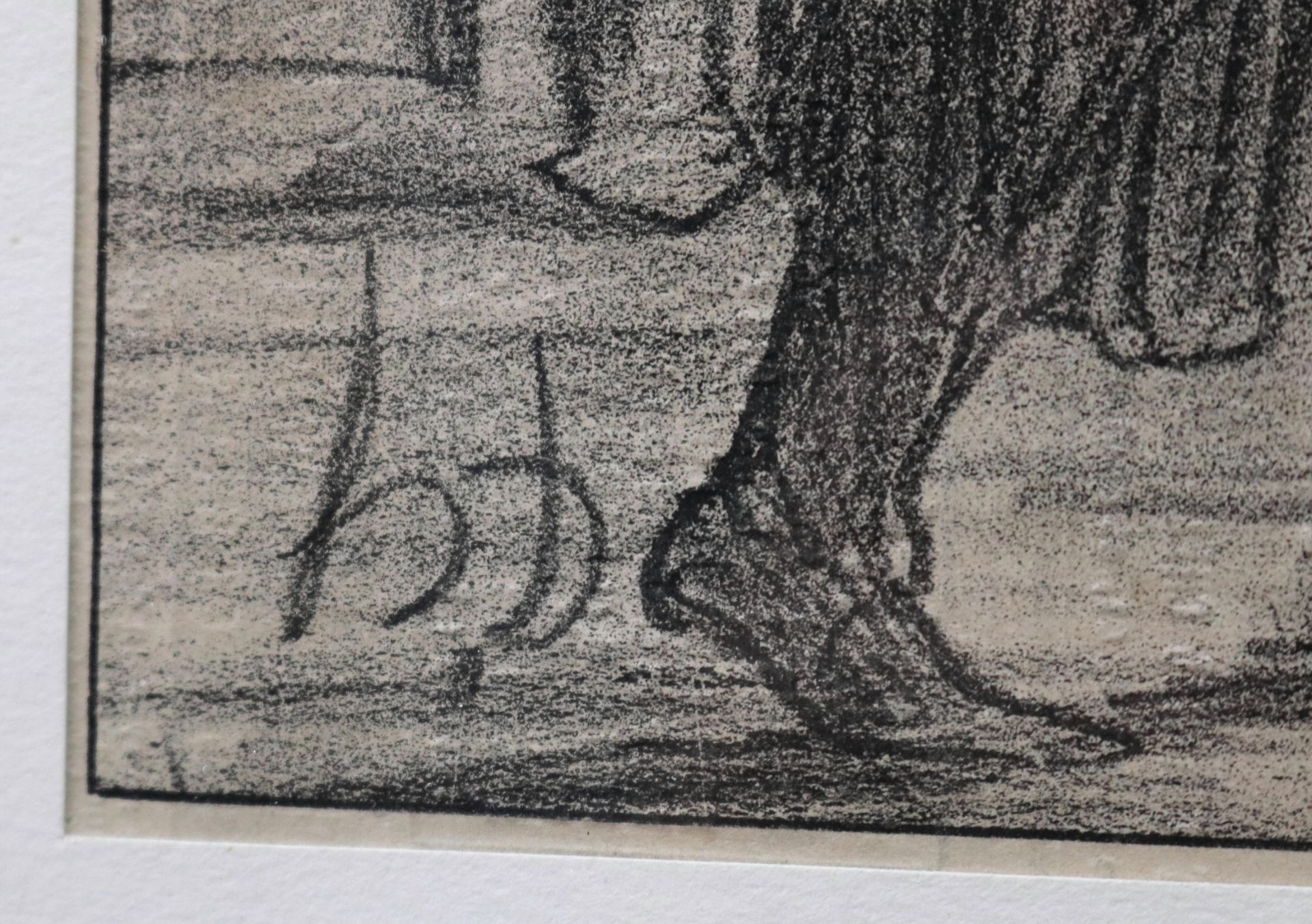 Grafik, "Standpauke", Rückseite bezeichnet u. datiert, 1907, u.li. Monogramm "B.D", 21 x 28 cm - Bild 3 aus 6