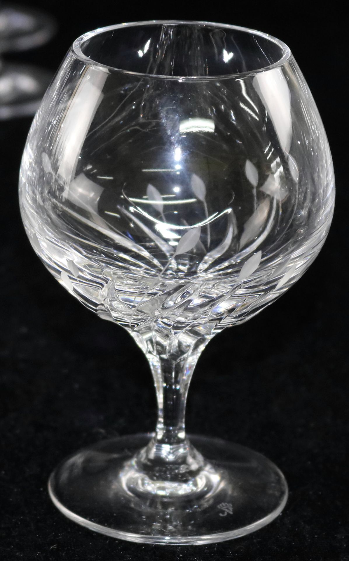 Nachtmann, 8 Kristall-Cognacschwenker, Serie "Fleurie", gemarkt, 20. Jh. - Bild 2 aus 3