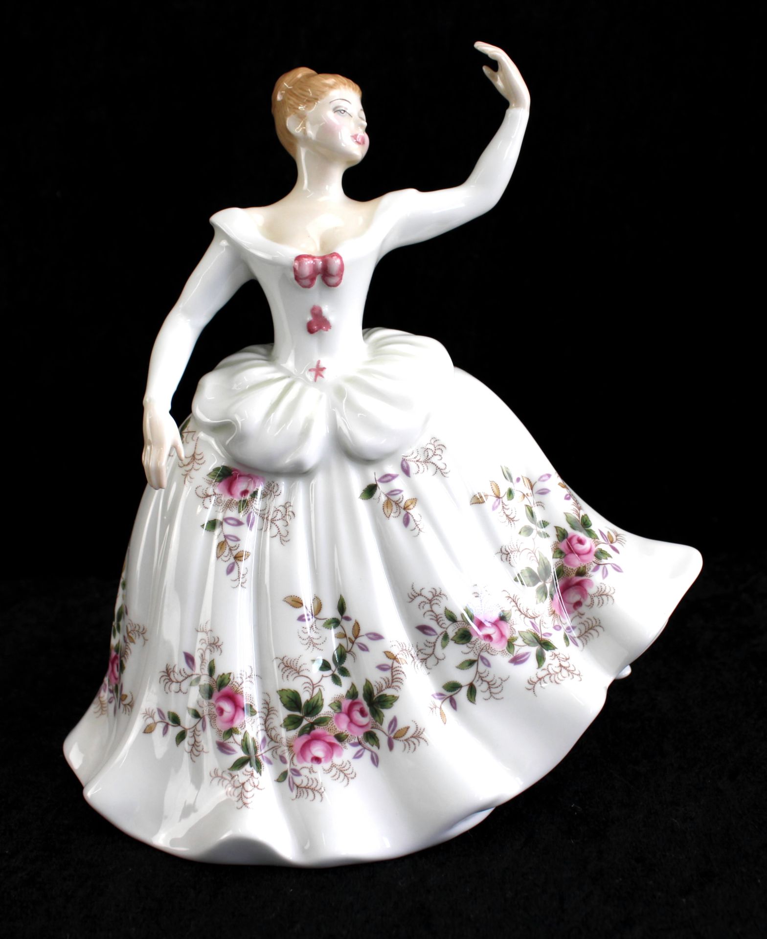 Tänzerin "Shirley" Entwurf Peggy Davis, Royal Doulton, England, 1984, Porzellan polychrom bemalt im - Image 2 of 5