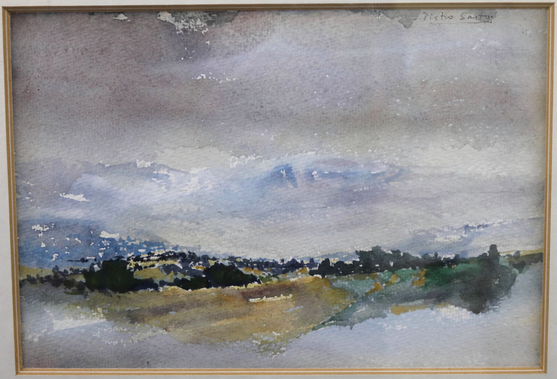 Pietro Sarto (*1930 Chiasso), "Paysage", Aquarell/Papier, sign., 19,2 x 28 cm - Image 2 of 4