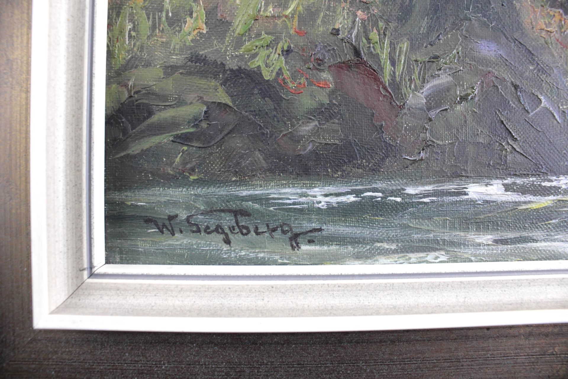 W. Segeberg, Maler 20. Jh., "Waldlandschaft" Öl/Leinwand, signiert, 51 x 71 cm - Image 3 of 4