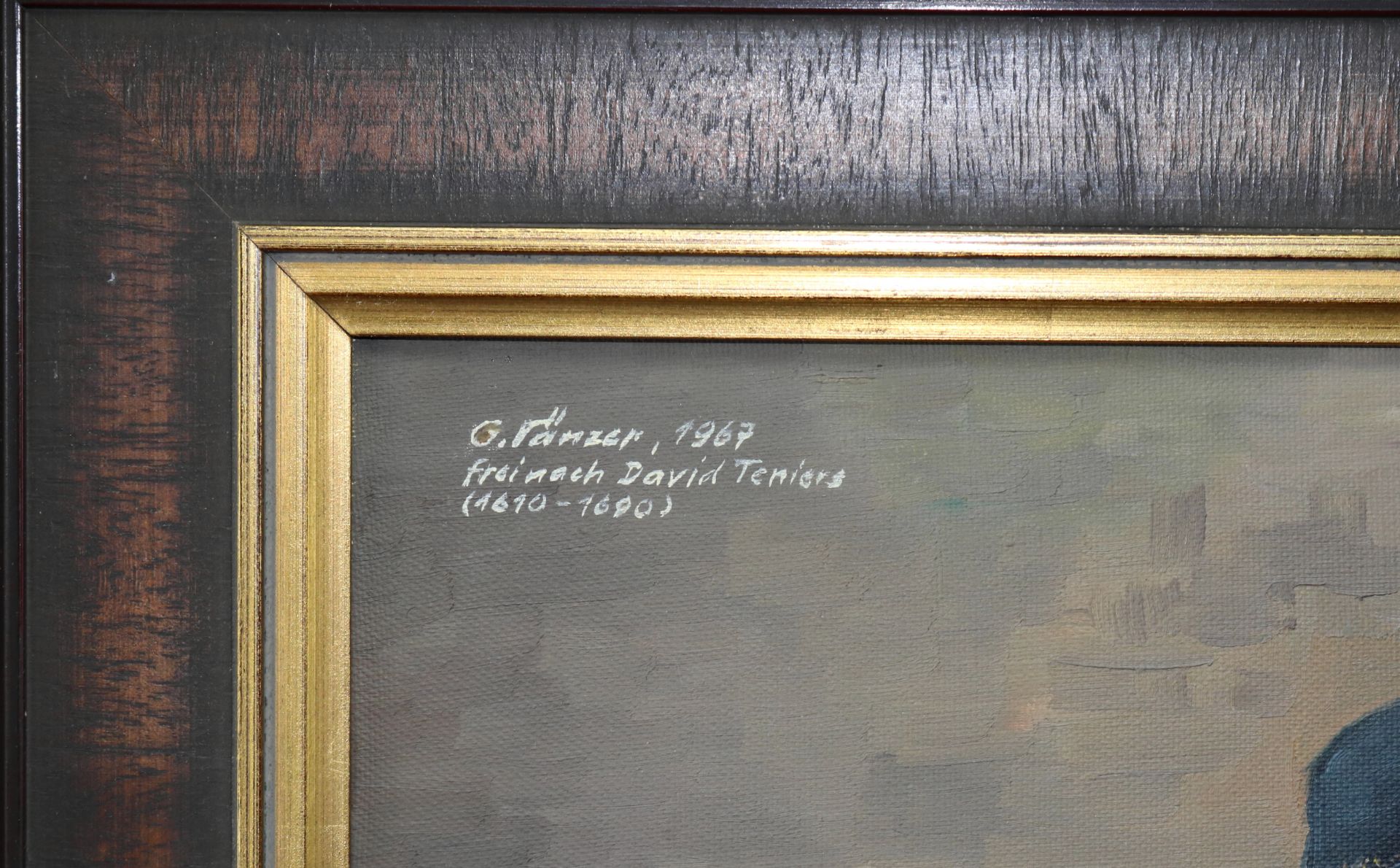 4 tlg.Konvolut, Kopien Ölgemälde nach David Teniers, Julius Paul Junghanns, G. Neswadba - Image 3 of 8