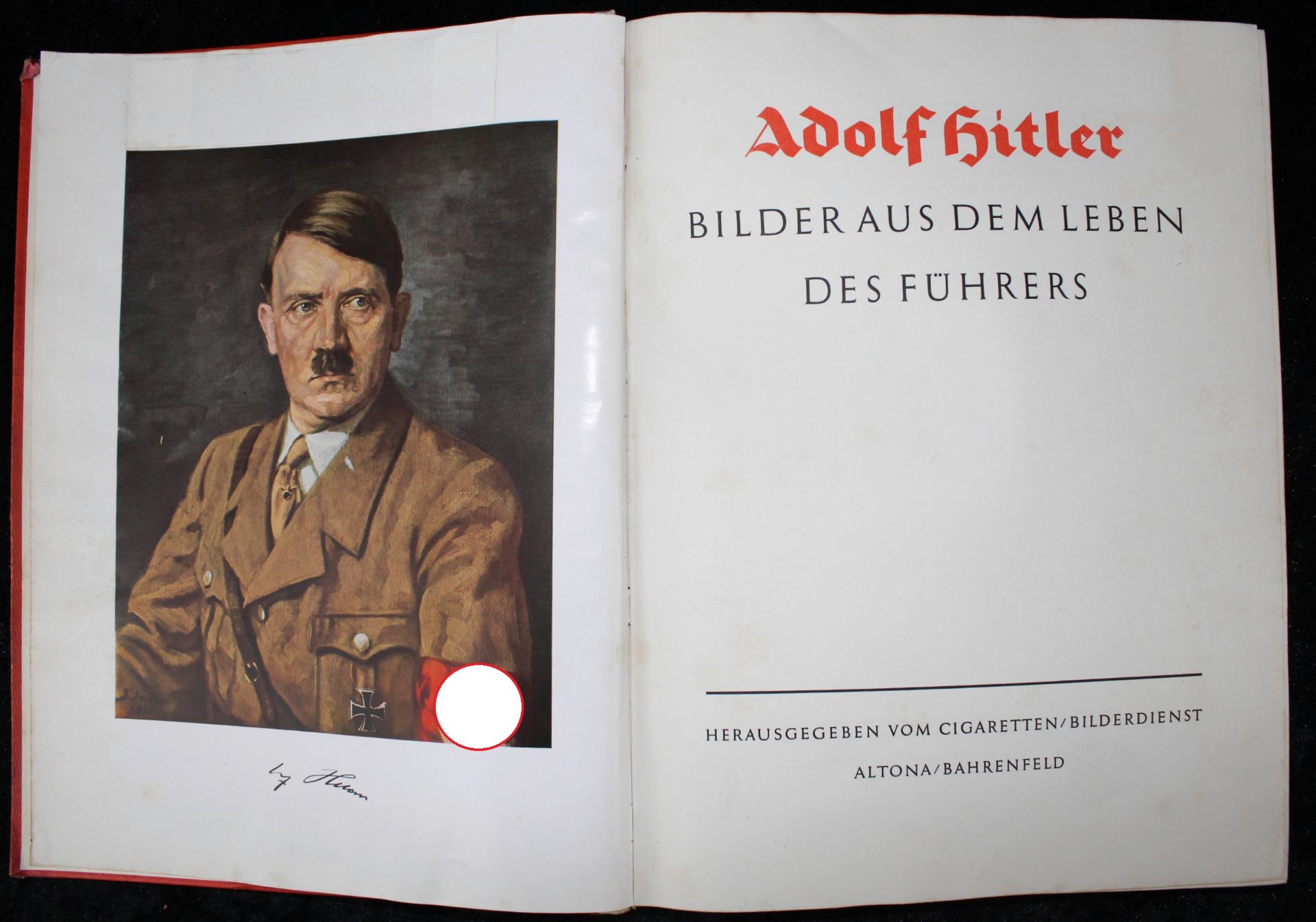 3.Reich, Sammelalbum "Bilder aus dem Leben des Führers", 1936, Cigaretten-Bilderdienst Altona-Bahren - Bild 3 aus 4