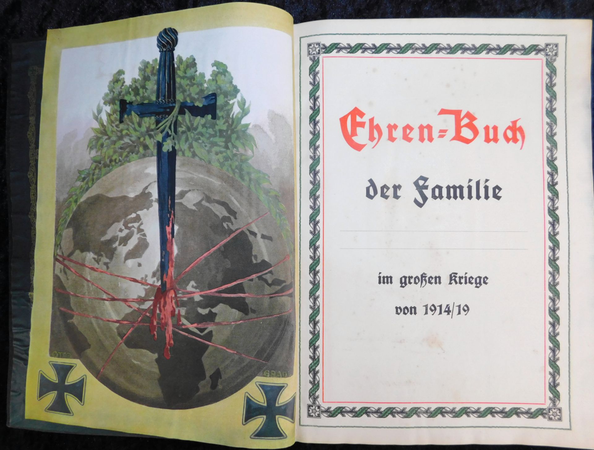 Großes Ehrenbuch 1914, Familienstammbuch, Verlag Joh.E.Hubens, Diessen/München - Image 4 of 7