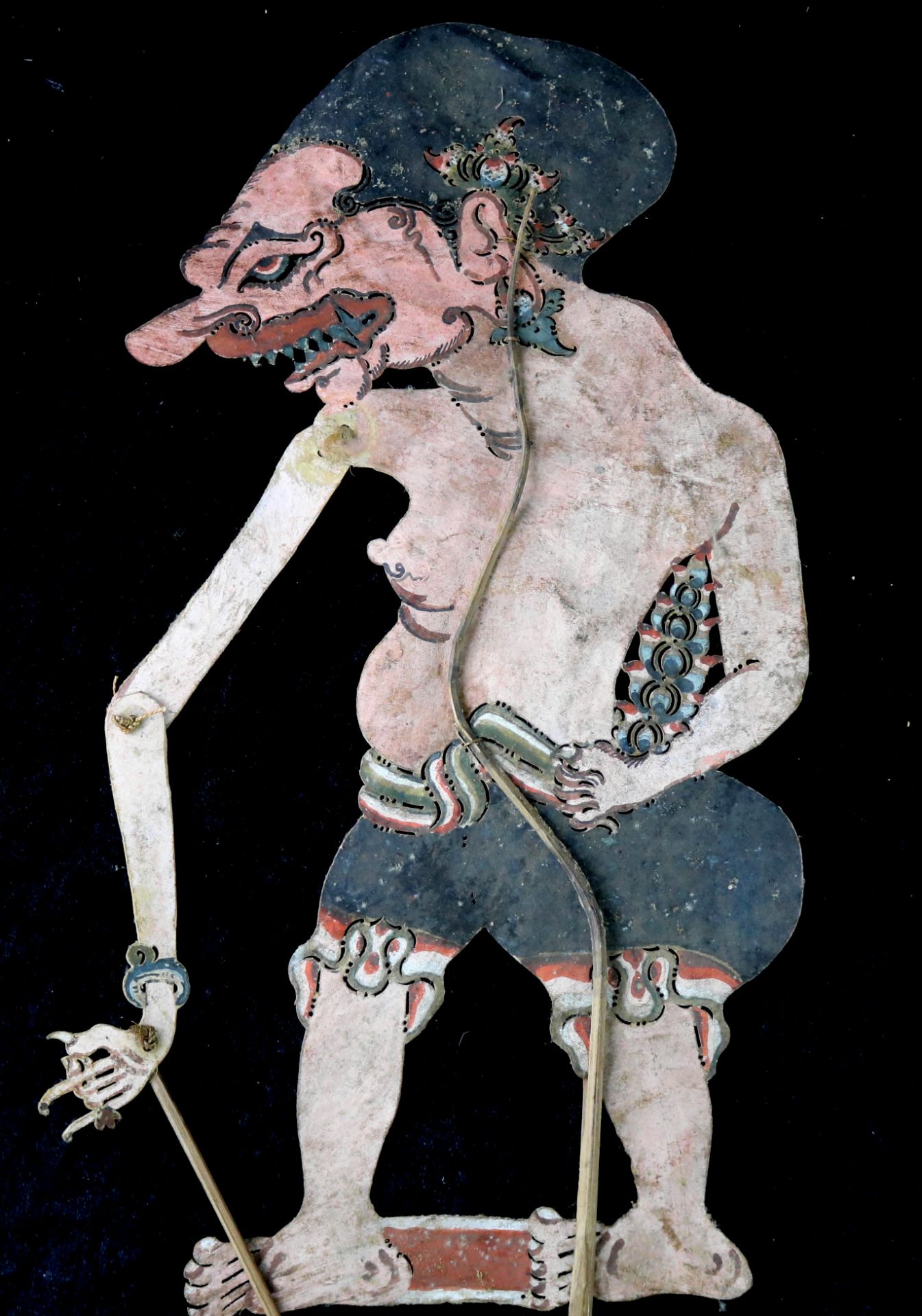 Wayang-Kulit-Figuren, 3 Schattenspiel-Figuren, Indonesien, 20. Jh. - Bild 3 aus 4