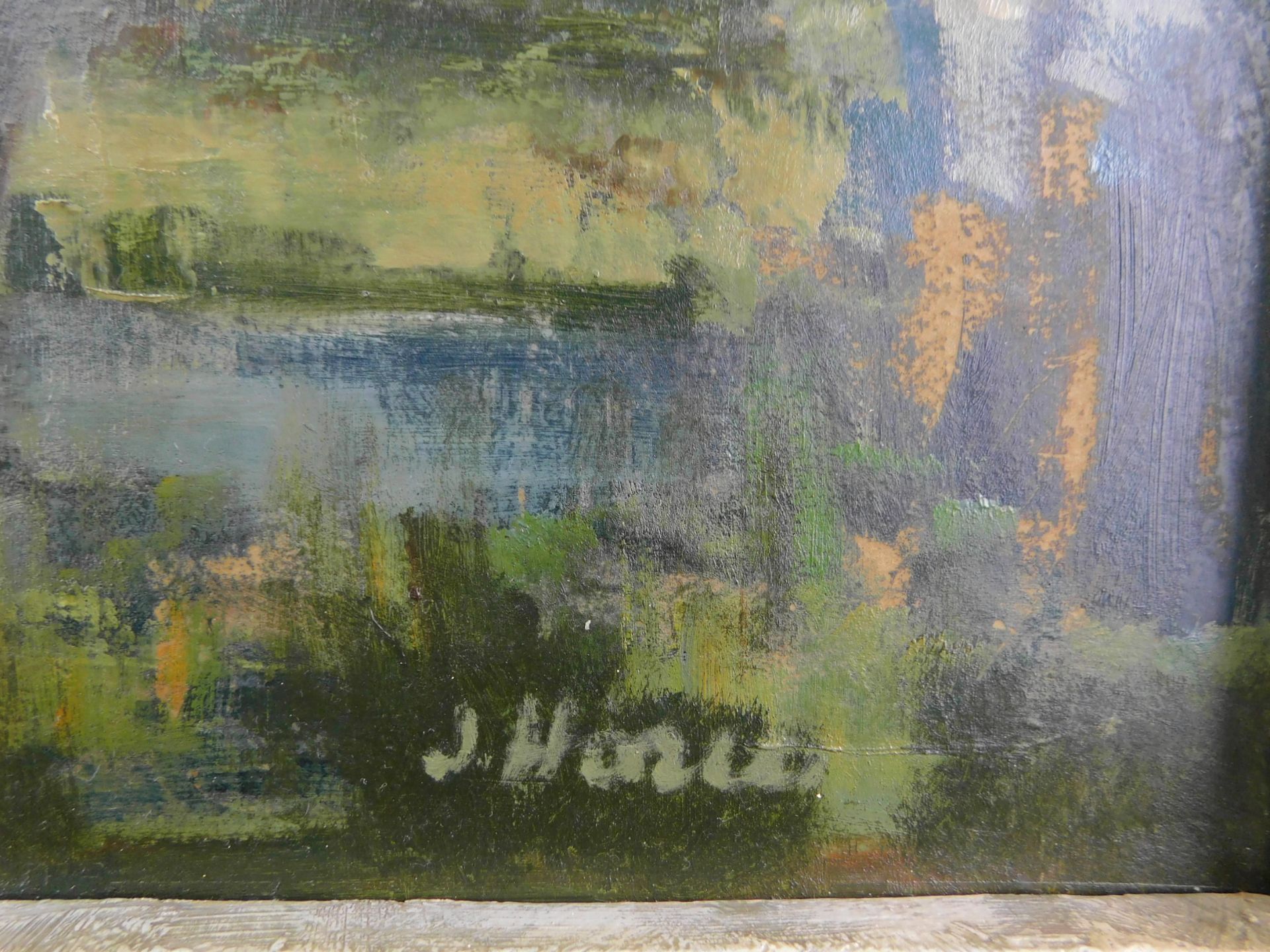 Josef Horn, *1902-1951 "Alte Kräwinklerbrücke" Öl/Platte, sig., 60 x 90 cm - Image 5 of 6