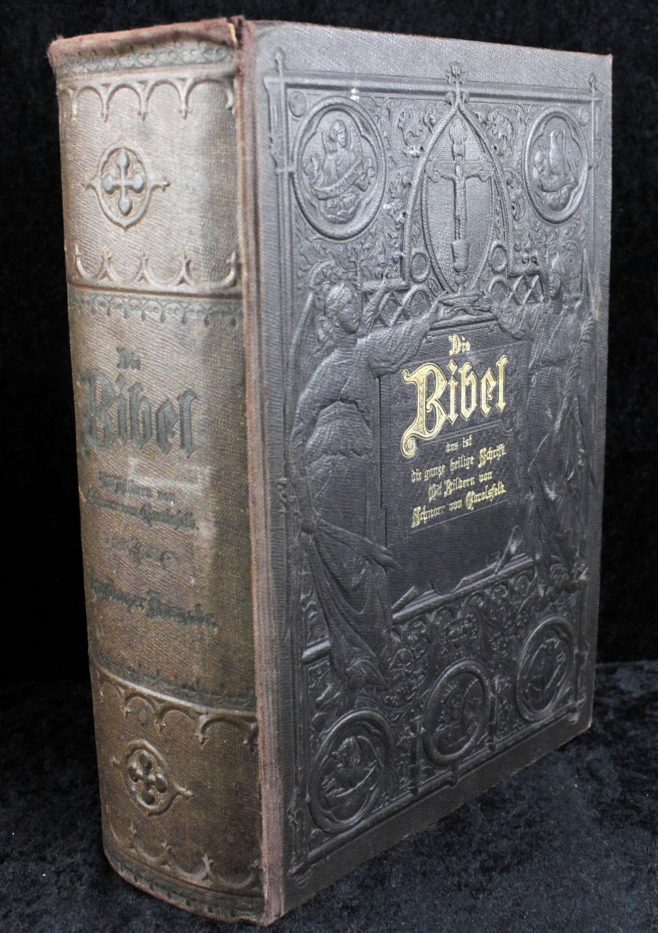 Die Bibel, Prunkausführung, um 1900, nach Martin Luther, Verlag Karl Hirsch, Konstanz