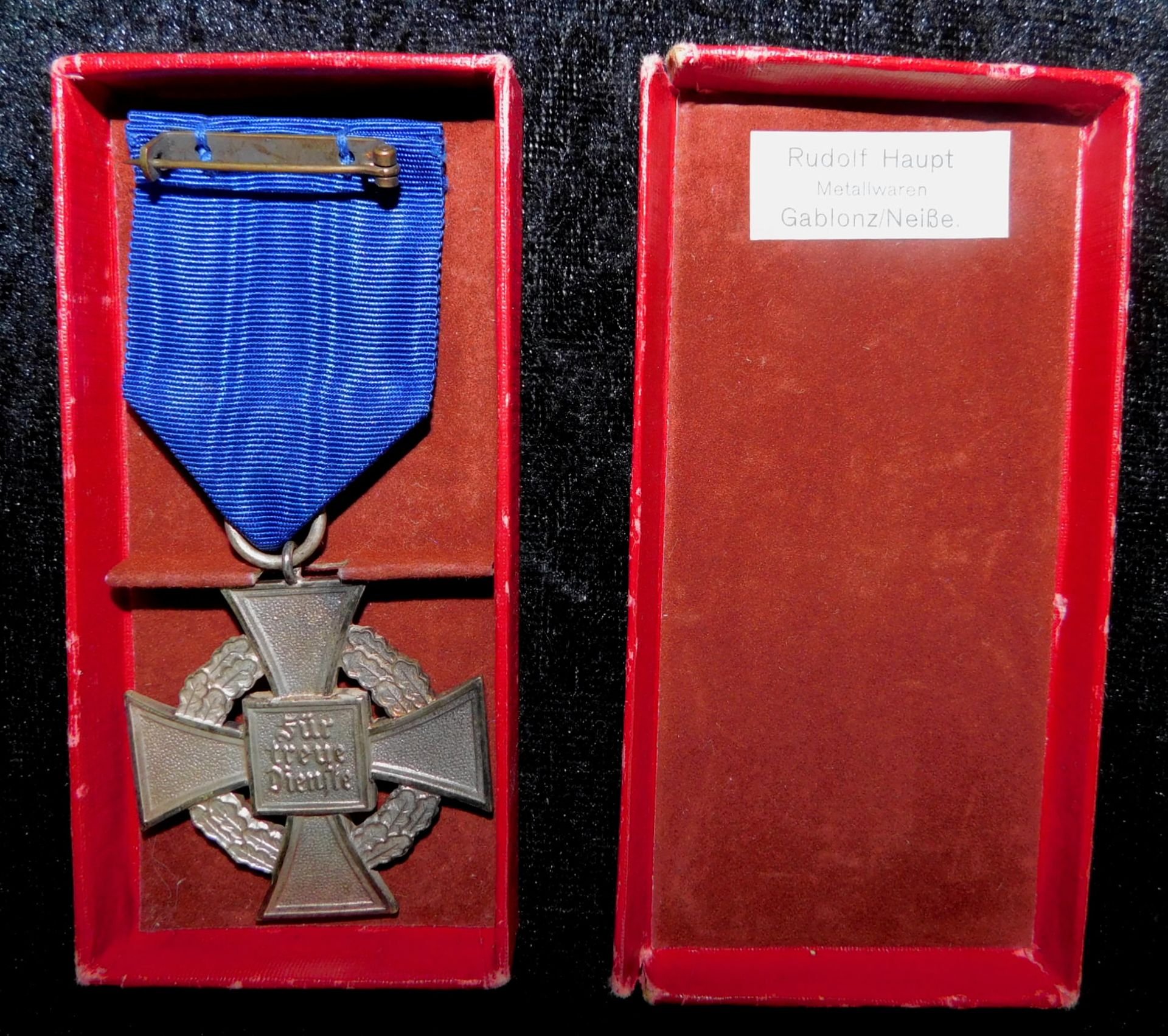 3.Reich, Treudienst-Ehrenzeichen am Band, 2.Stufe für 25 Jahre, in Verleihungsetui - Bild 2 aus 2