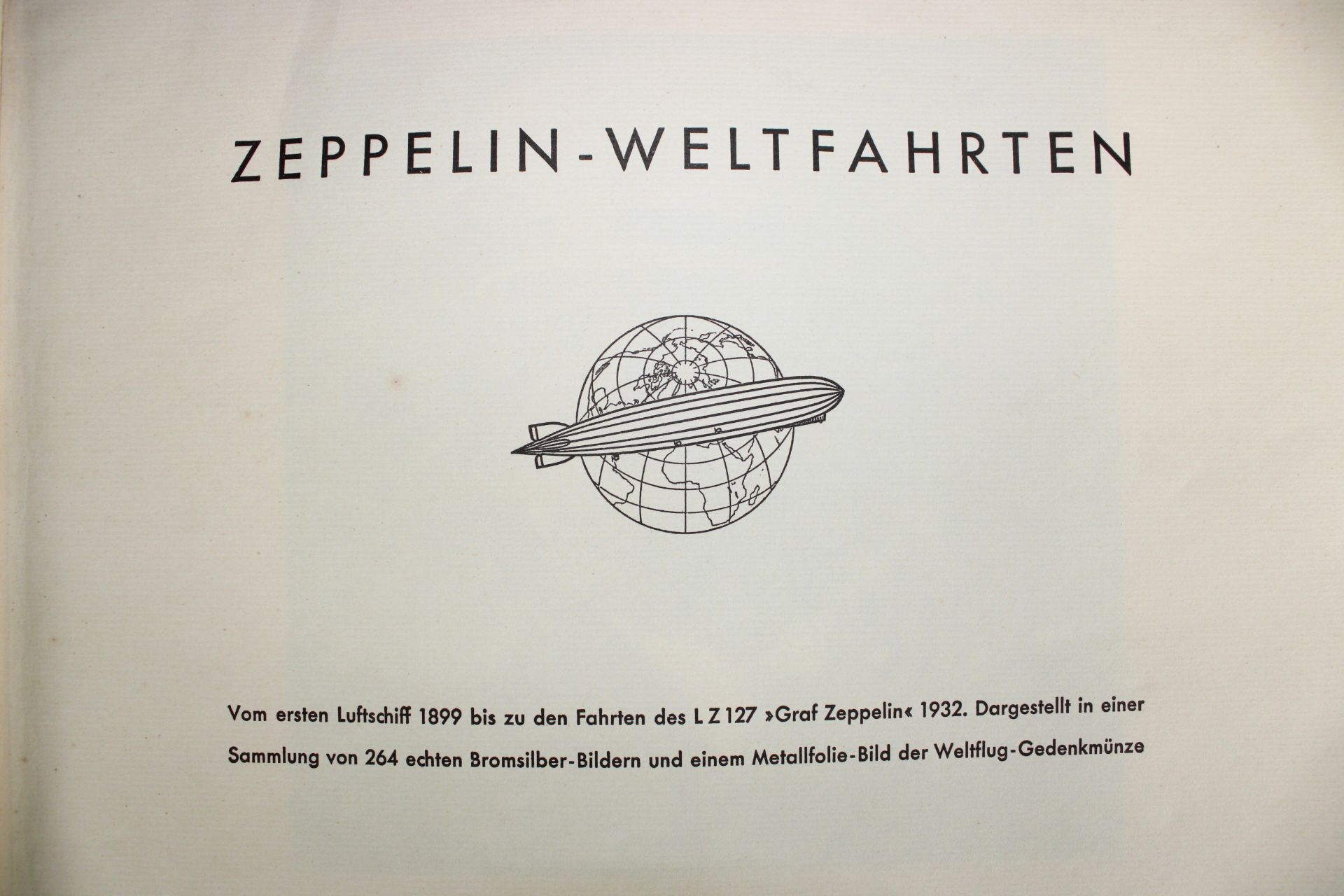 Sammelalbum Zeppelin-Weltfahrten, Bilderstelle Lohse, Dresden 1933 - Image 2 of 5