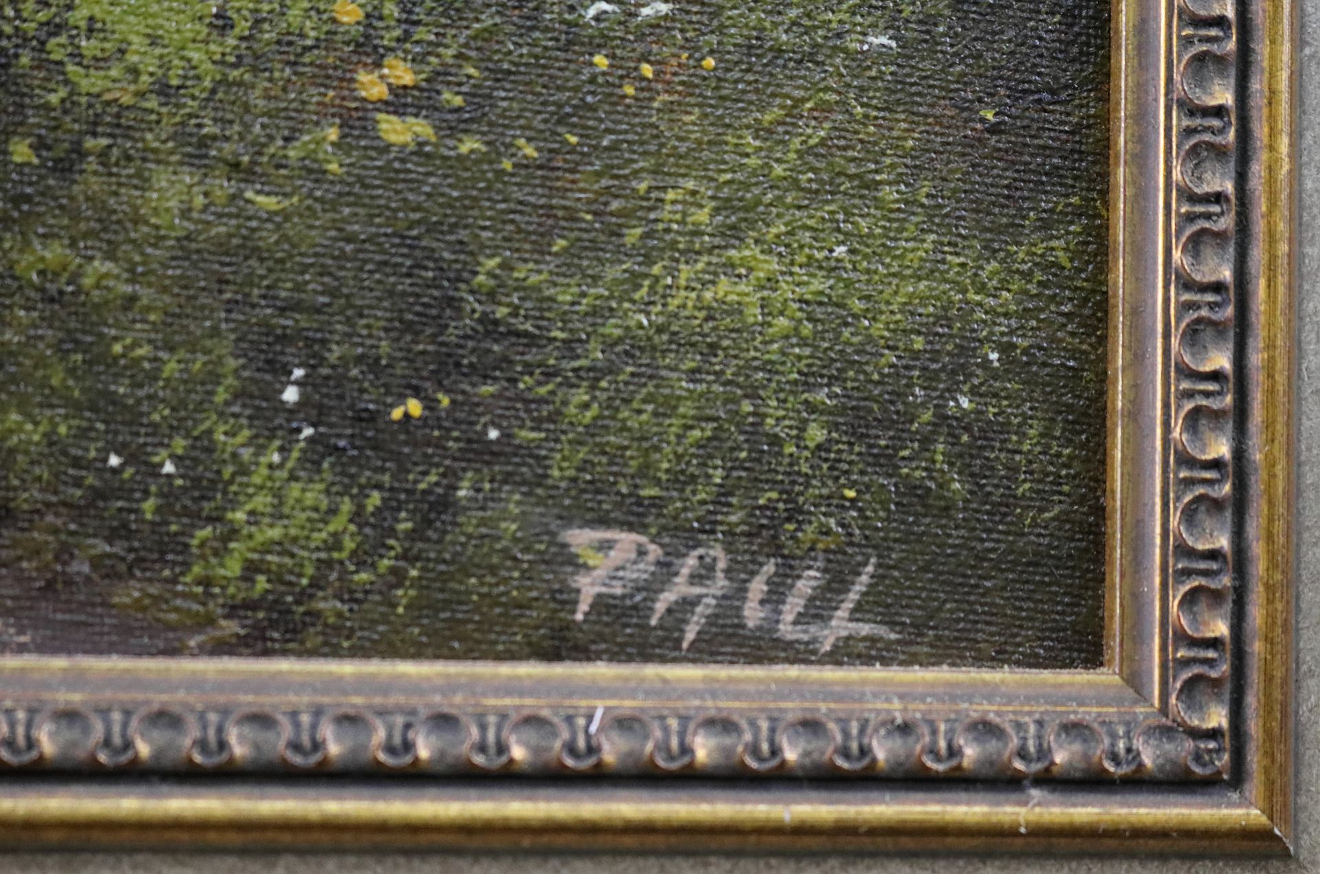 "Waldlandschaft", sign. "Paul", Öl/Leinwand, 20. Jh., 50 x 70 cm - Image 3 of 4