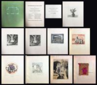 "Manierismus in der Kunst III" von Gustav René Hocke: 8 Originalgraphiken (davon 7 signiert) von Pet