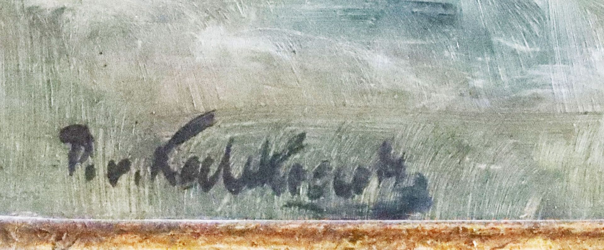 Patrick von Kalckreuth (1892-1970), Meereslandschaft, Seestück: Unter bewölktem Himmel mit teils dun - Bild 3 aus 4