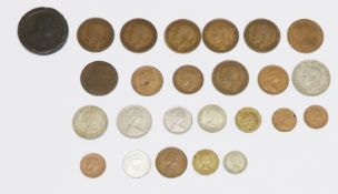Münzkonvolut, Sammlungsauflösung, darunter: 2 Pence Großbritannien Cartwheel König Georg III. 1797 <