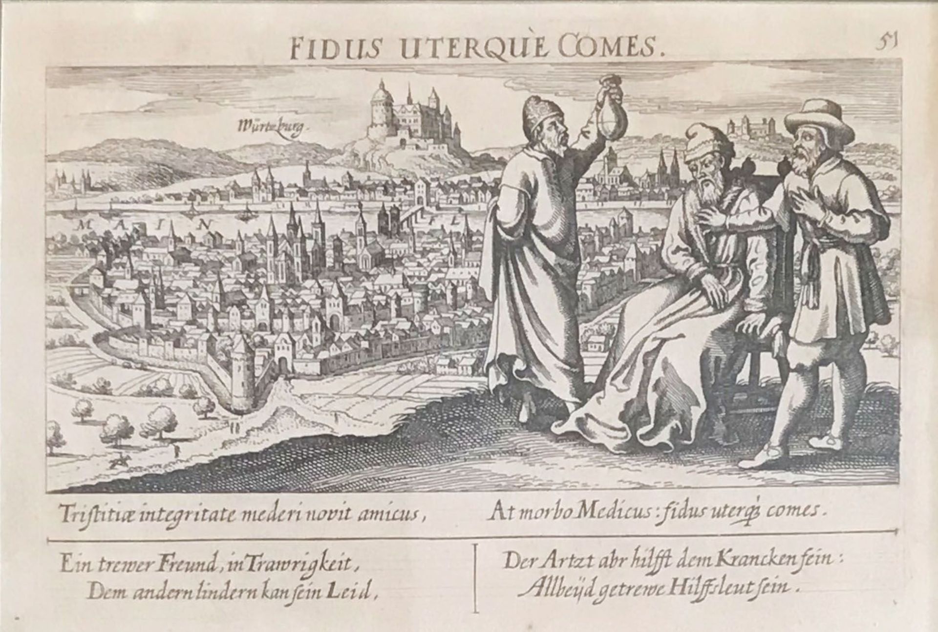 Zwei Kupferstiche aus "Meisners Schatzkästlein" (1. Auflage 1623-31, weitere Auflagen bis 1700), Sta - Bild 2 aus 3
