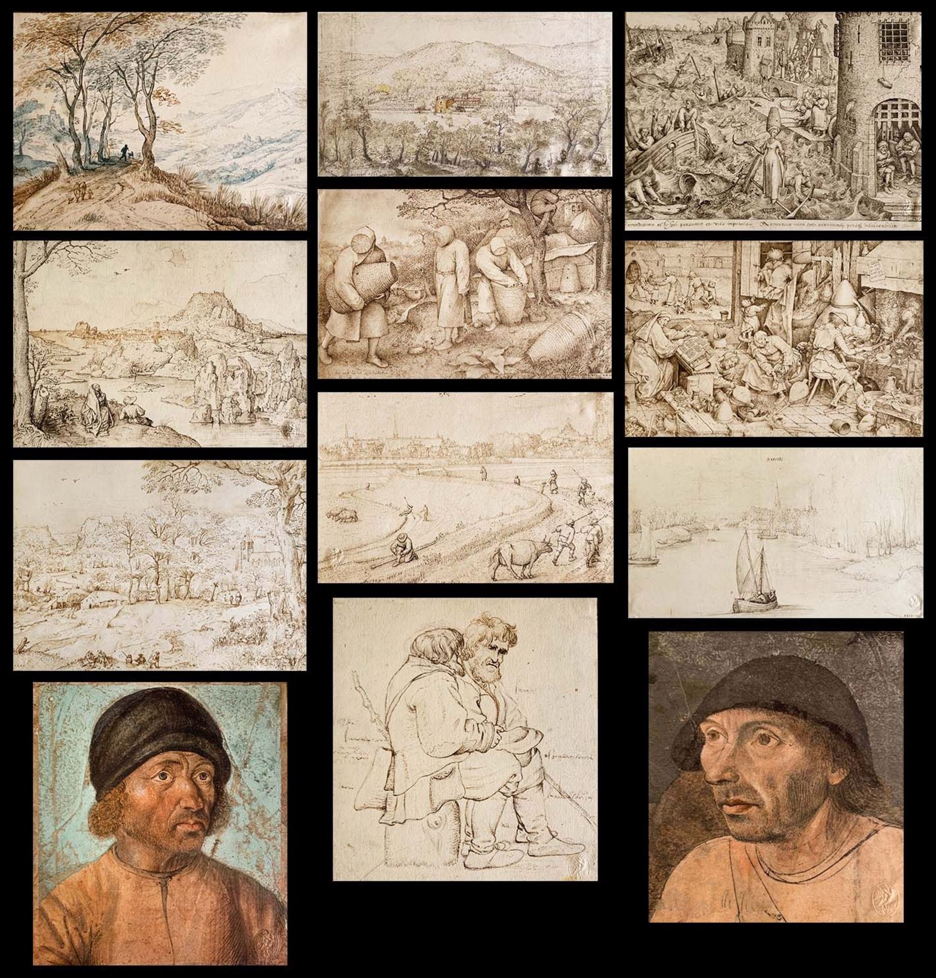Pieter Breughel, 14 Faksimiles nach Aquarellen und Zeichnungen mit einer Vorrede von Kurt Pfister, 3