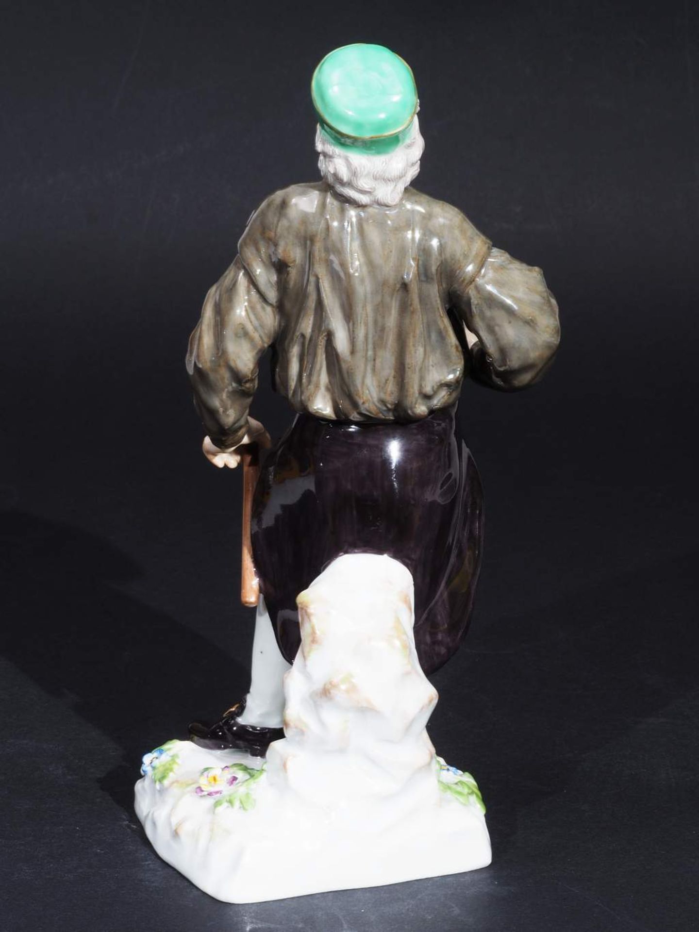 Bergmann-Figur als Steiger, aus der Serie "Bergleute". MEISSEN, 1923 - 1934. 1. Wahl, farbig staf - Bild 4 aus 7