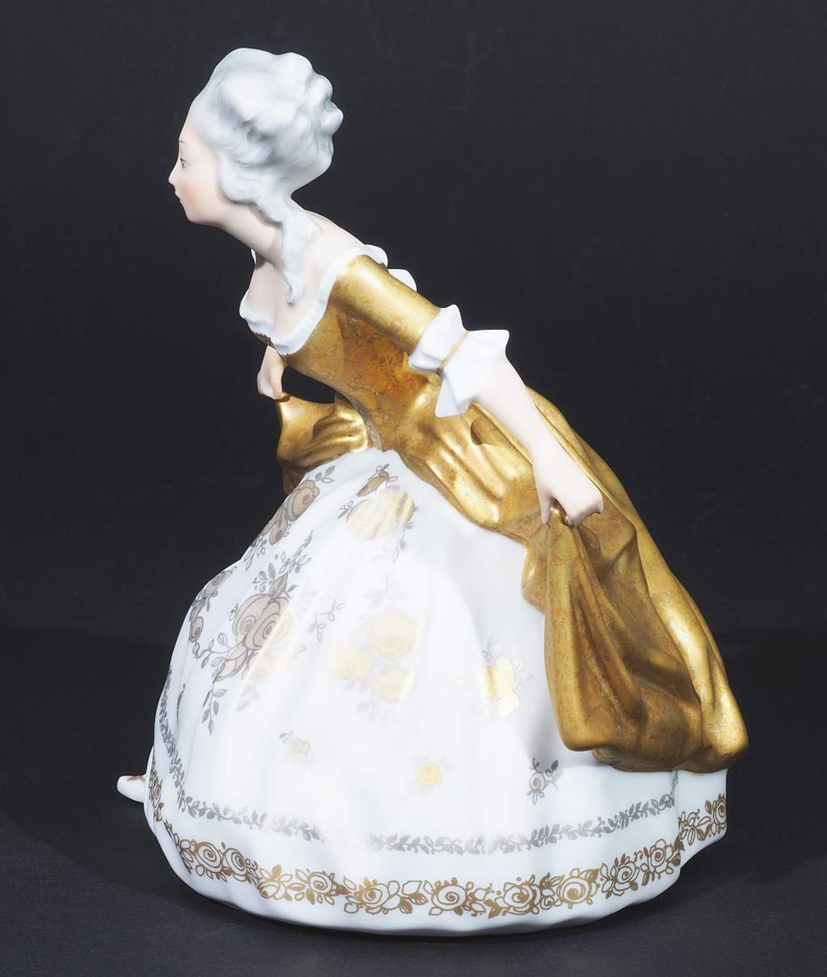 Figurine "Empiretänzerin in Hofknickspose", ROSENTHAL Croup, 20. Jahrhundert. Nach einem Entwurf - Image 5 of 7