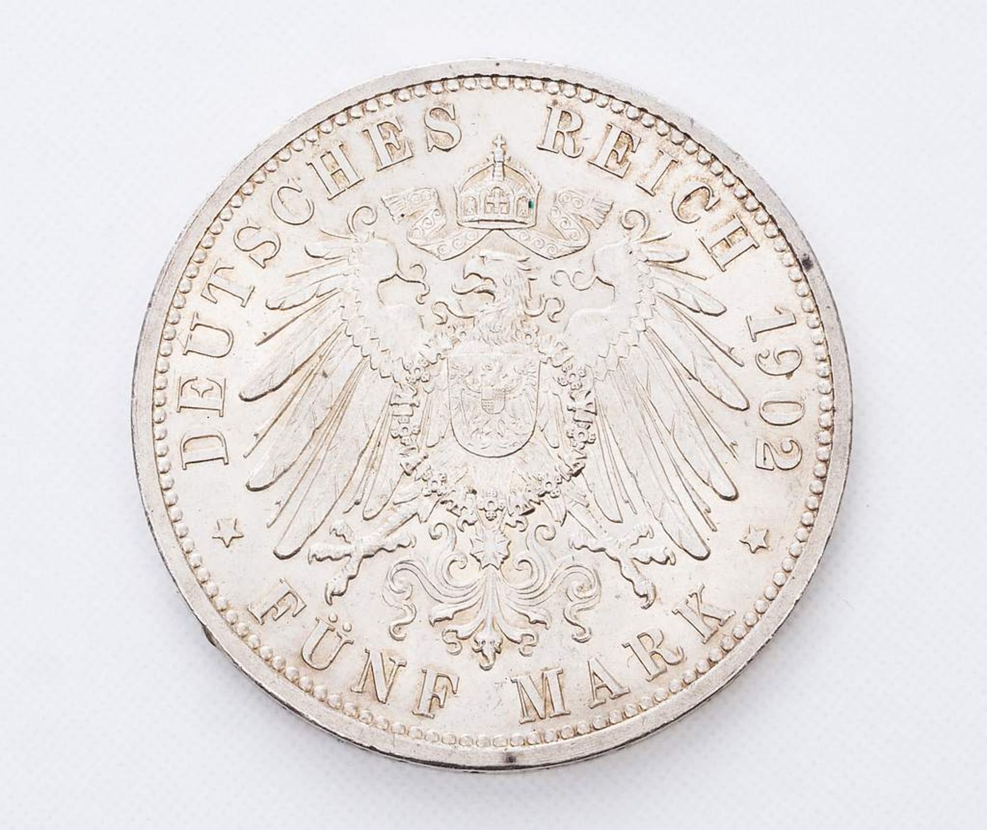 Baden 5 Mark 1902 G Friedrich I., Regierungsjubiläum, fast vz. - Image 3 of 3