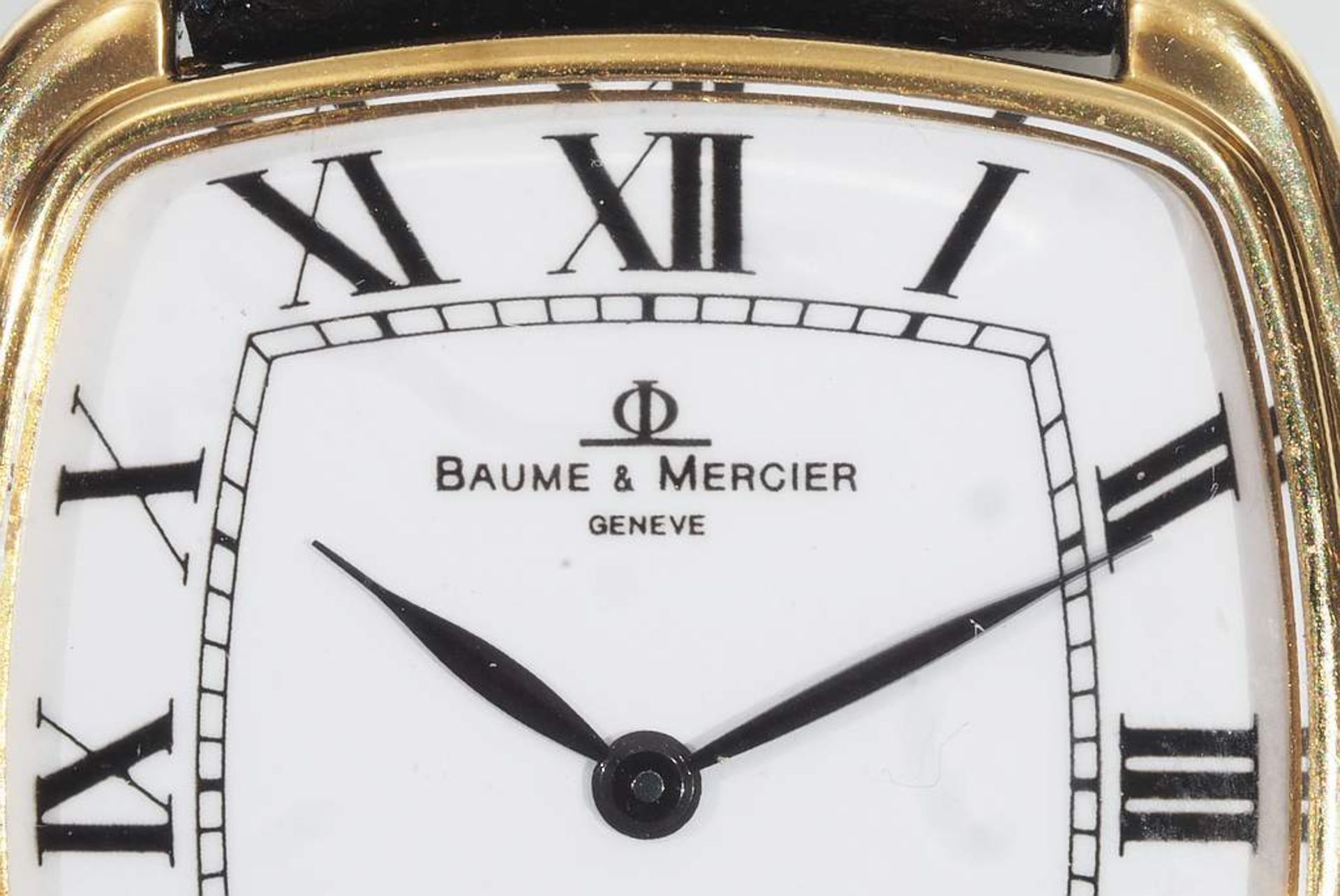 Herren-Armbanduhr BAUME & MERCIER, 750er Gelbgold. Referenznummer 109 2624- 47213. Quarzwerk, wei - Bild 3 aus 8