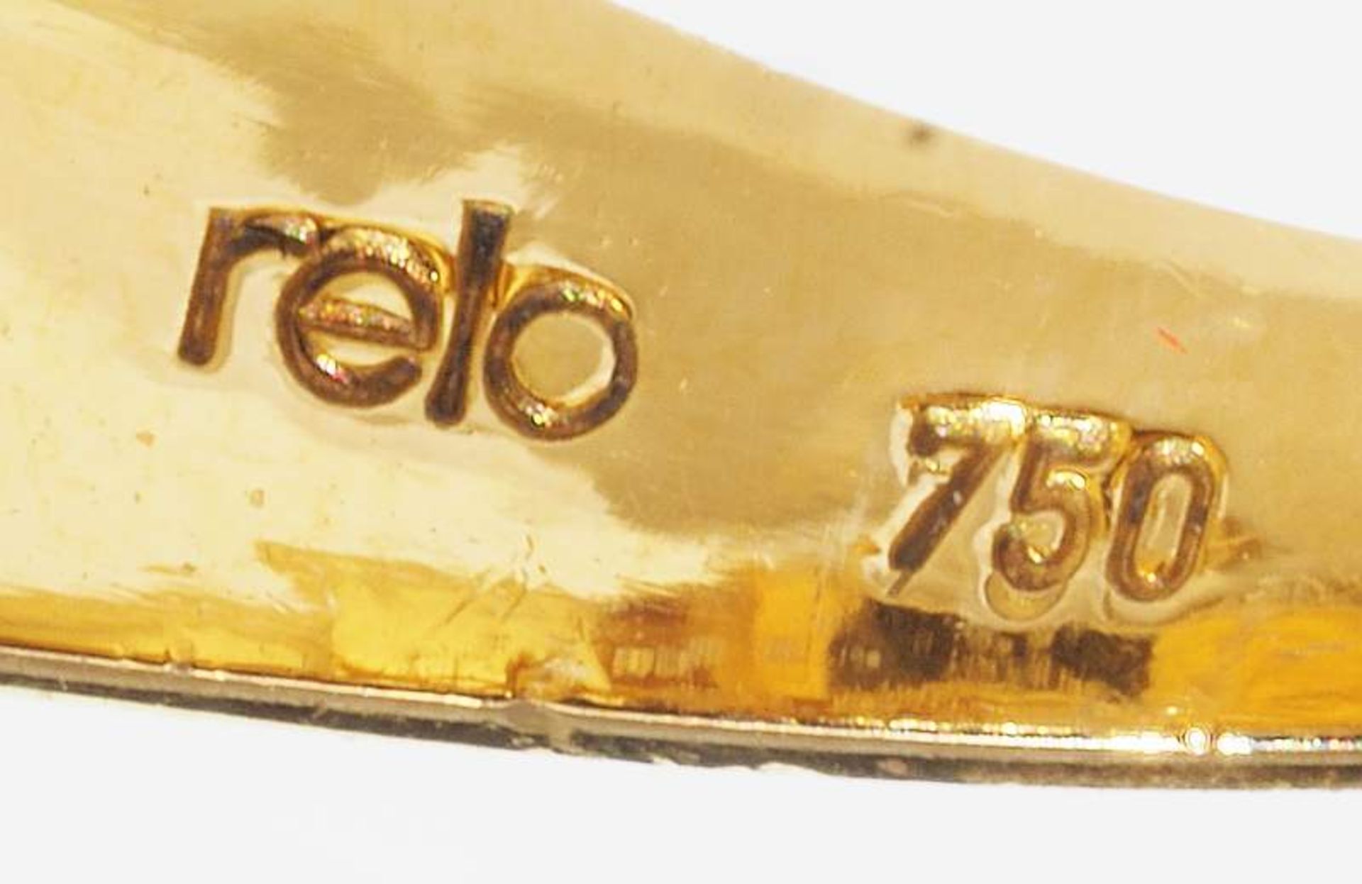 Designer Ring, 585er Gelbgold, abstrakte Ausarbeitung, mit einer weißen Akoya-Perle Ø 6 mm, R - Image 7 of 7