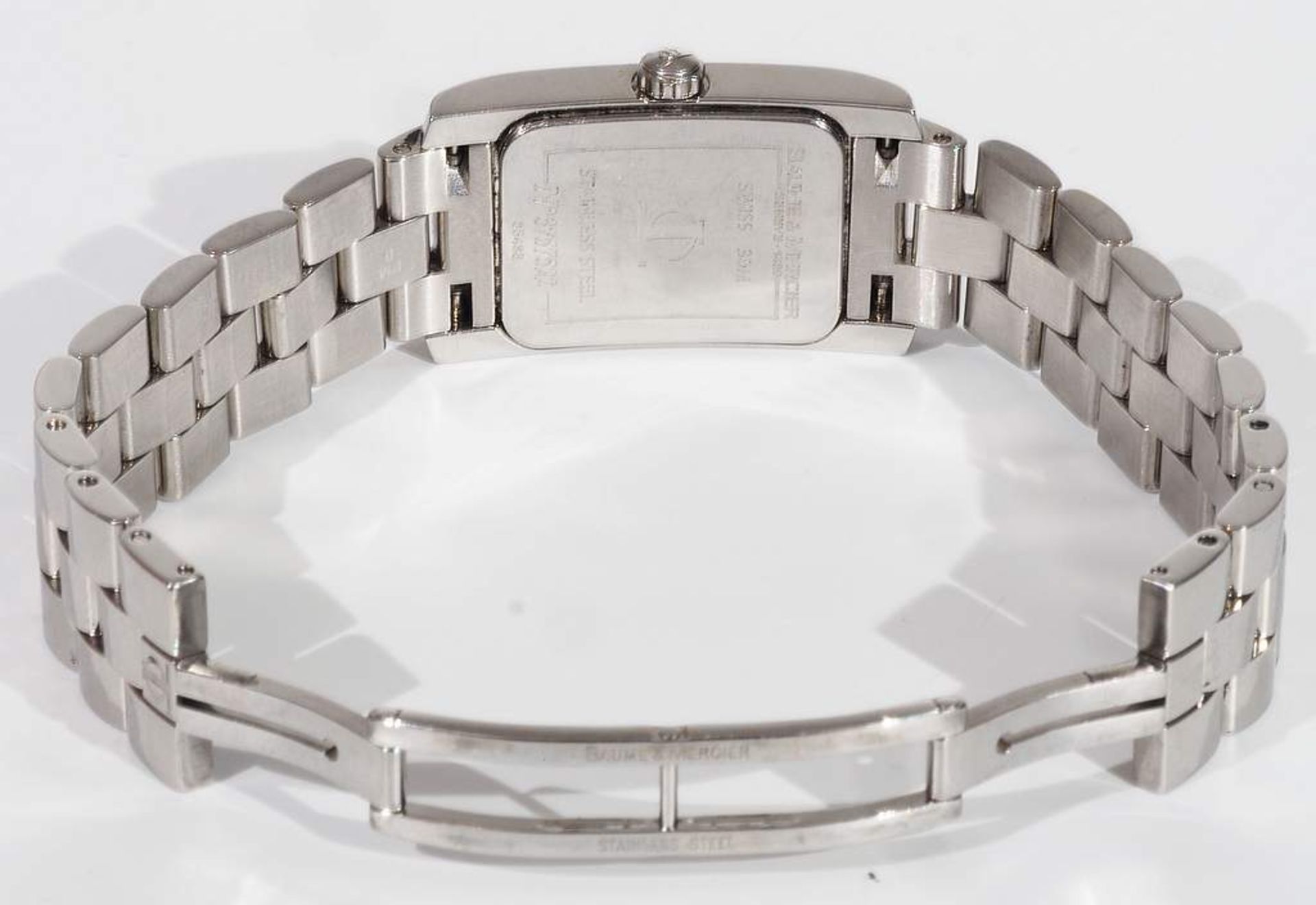 BAUME & MERCIER, Hampton-Lady-Armbanduhr. Edelstahl, Quarzwerk. Referenznummer 375 75 22 - 65433. - Bild 5 aus 6