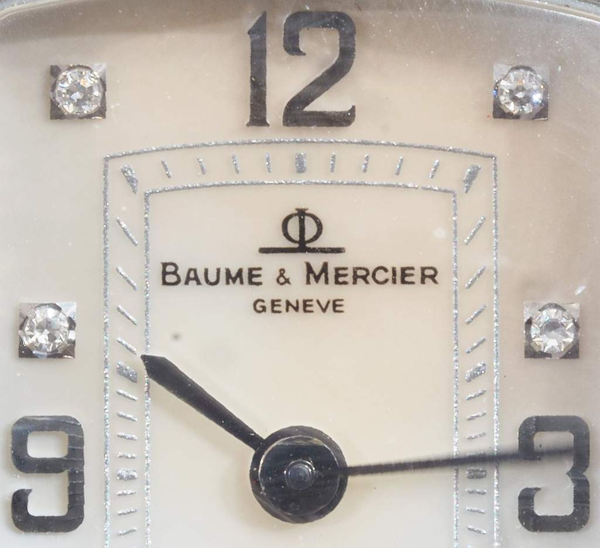 Armbanduhr BAUME & MERCIER, Hampton-Lady-Armbanduhr, 750er Weißgold. Elegante Damenarmbanduhr, Qu - Bild 3 aus 8