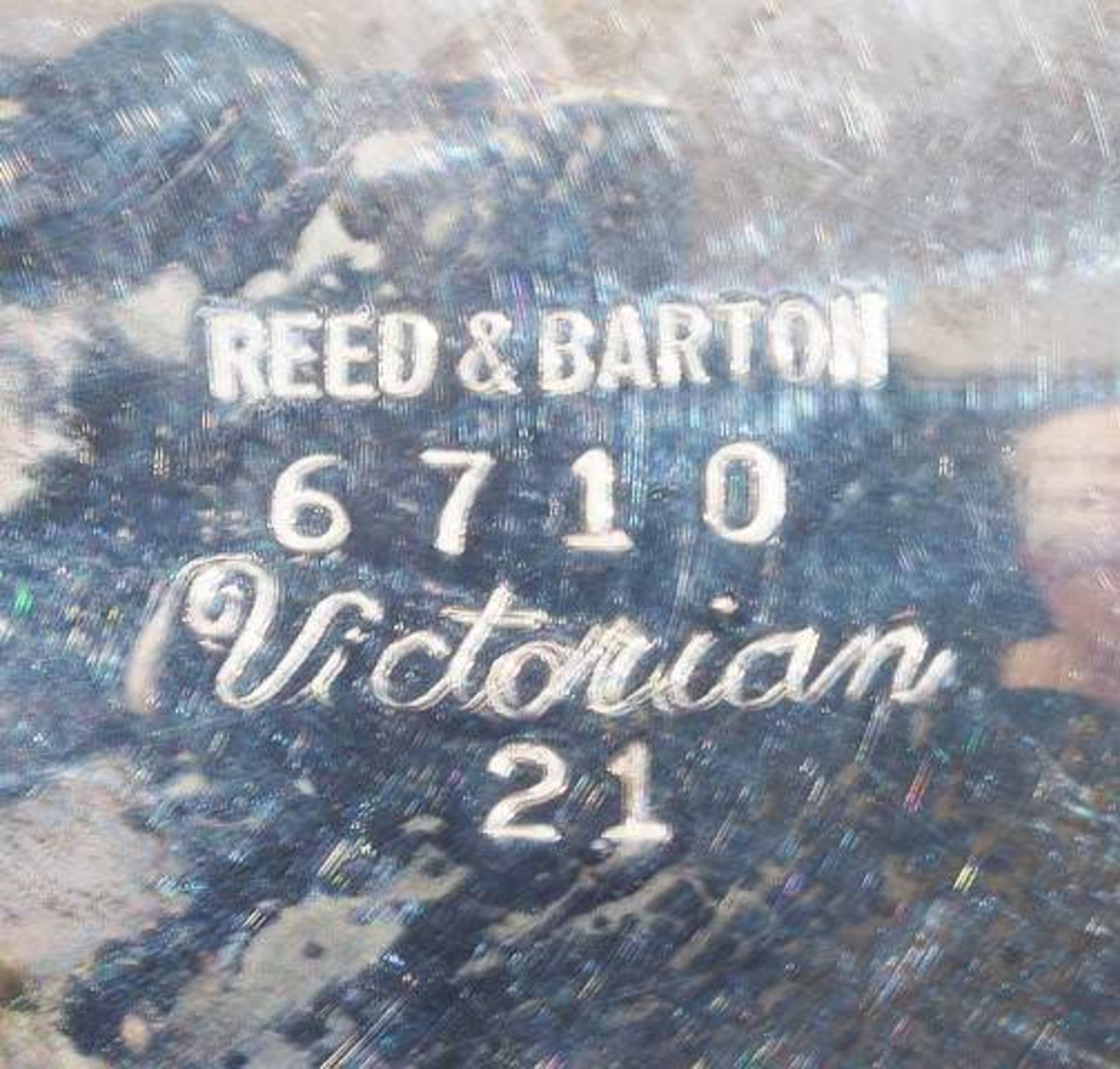 Teekanne über ausgestellten Füssen, Reed & Barton, 6710, Victorian. Schwere versilberte Ausf - Image 6 of 6