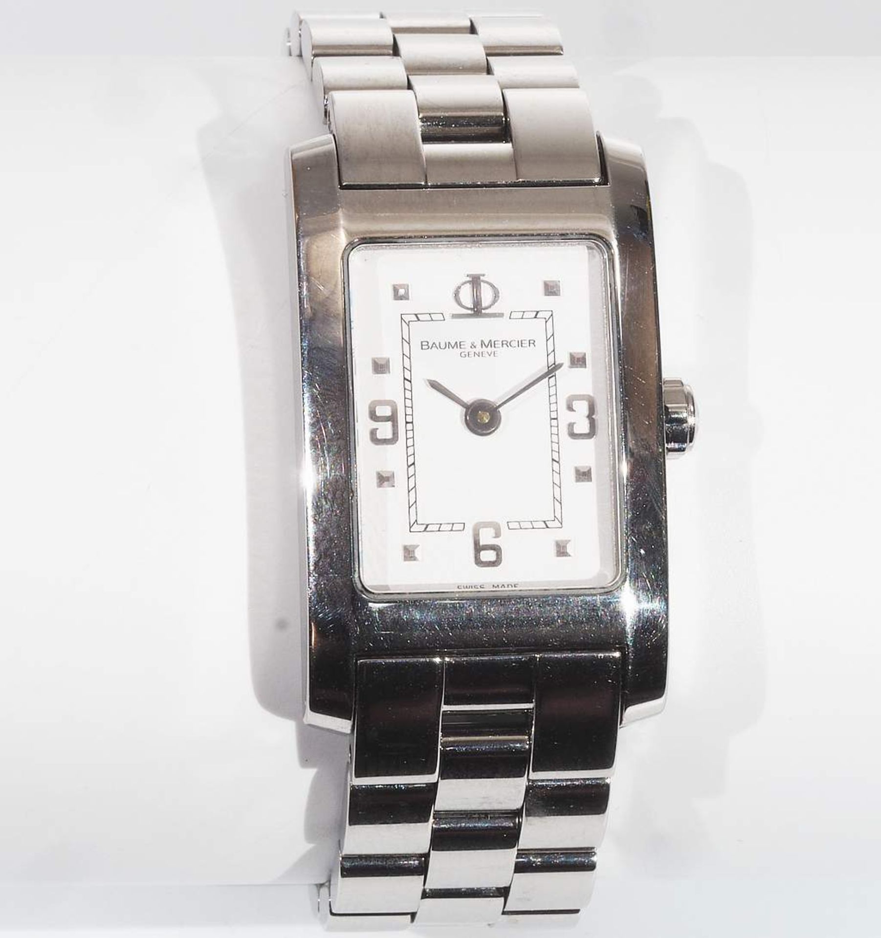 BAUME & MERCIER, Hampton-Lady-Armbanduhr. Edelstahl, Quarzwerk. Referenznummer 375 75 22 - 65433. - Bild 2 aus 6