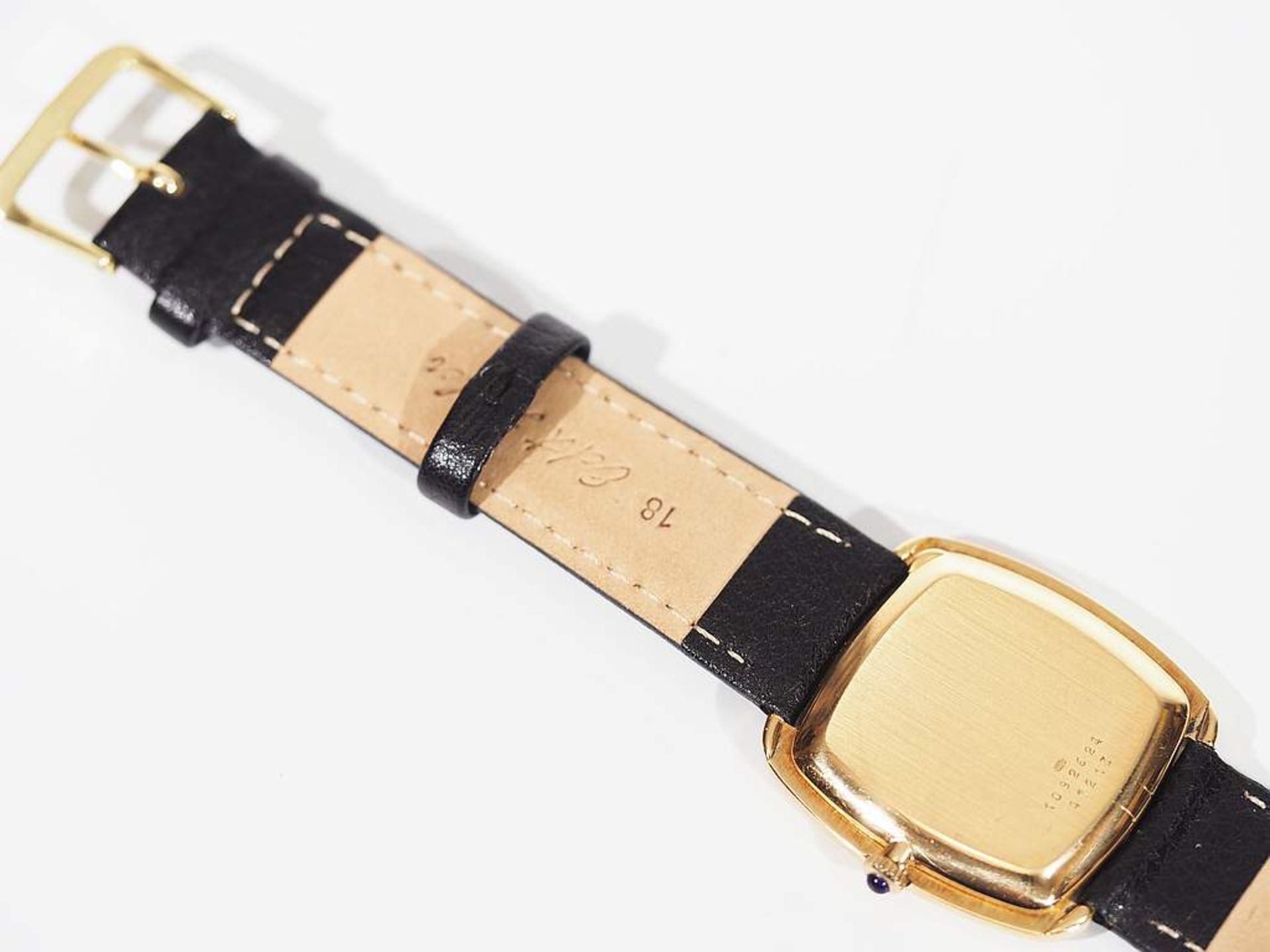 Herren-Armbanduhr BAUME & MERCIER, 750er Gelbgold. Referenznummer 109 2624- 47213. Quarzwerk, wei - Bild 7 aus 8